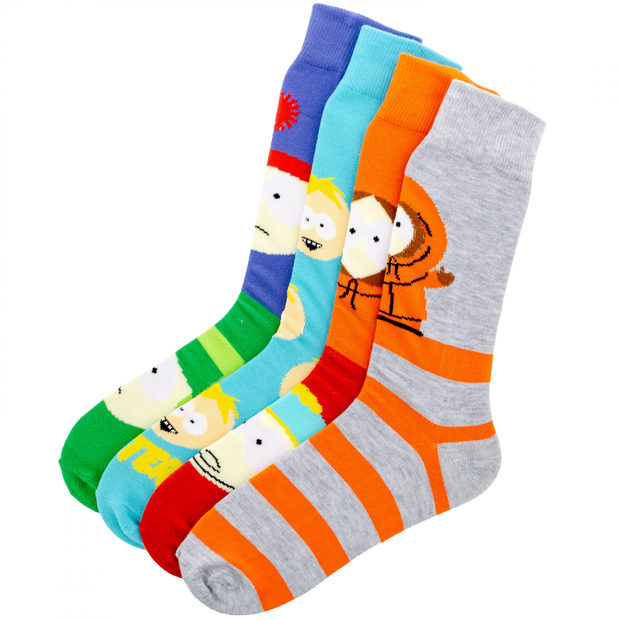 South Park 4-Pair Crew Socks Lenticular Box Set
