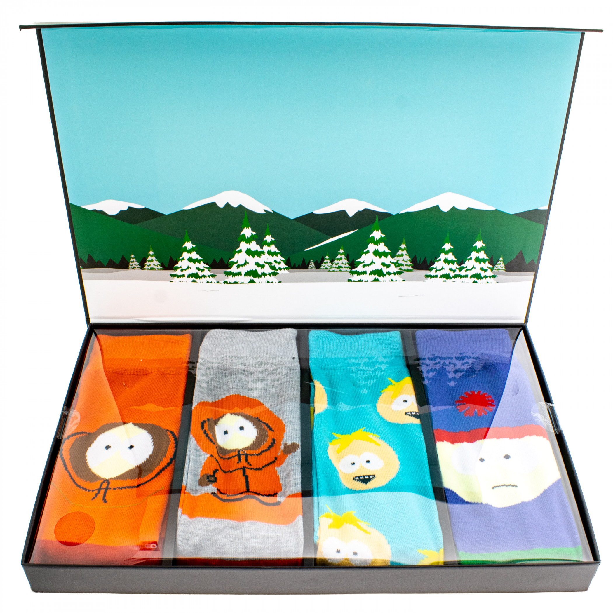 South Park 4-Pair Crew Socks Lenticular Box Set