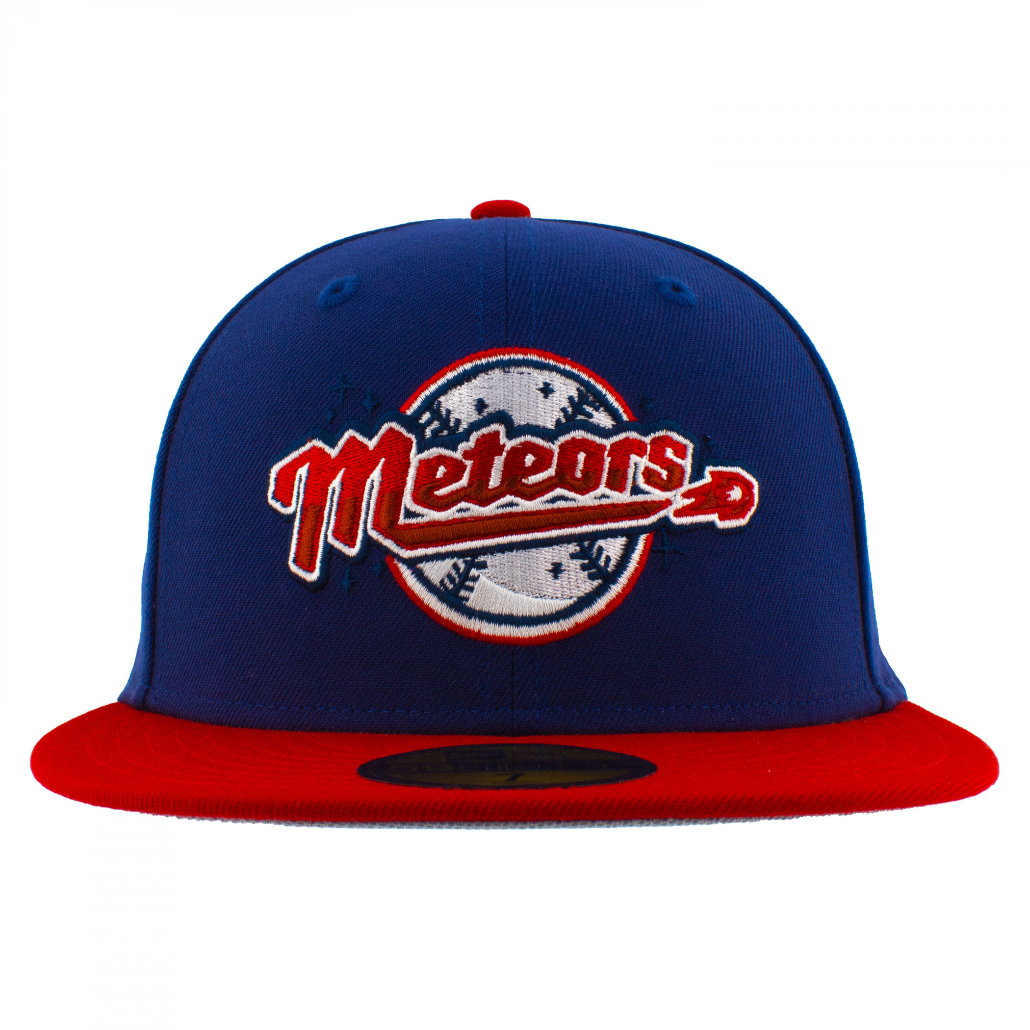 Superman Meteors Logo New Era 59Fifty Fitted Hat Blue