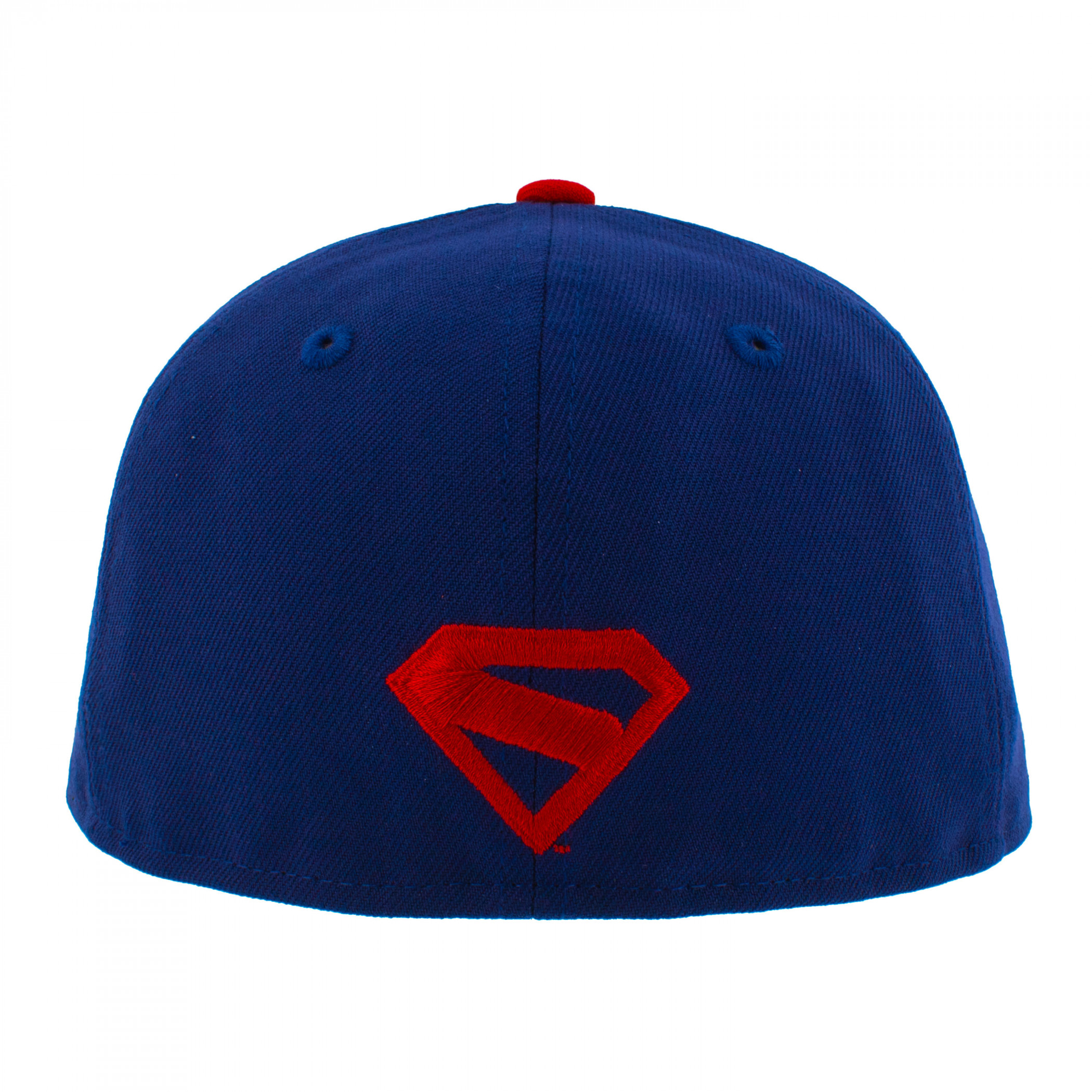 Superman Meteors Logo New Era 59Fifty Fitted Hat Blue