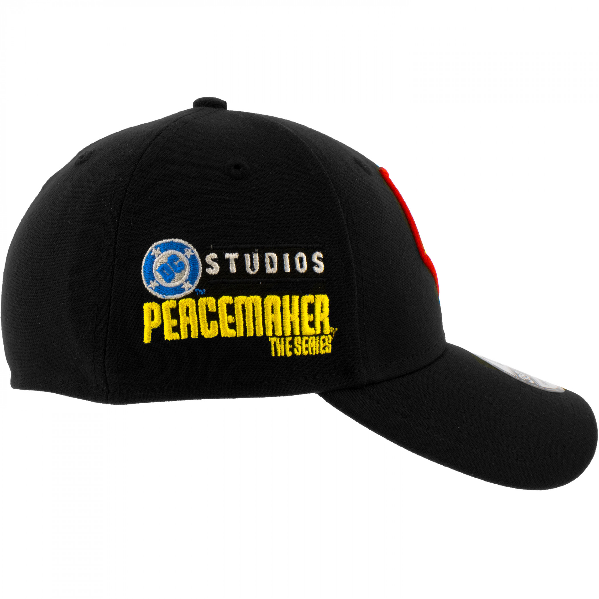 Peacemaker Logo New Era 39Thirty Fitted Hat Black