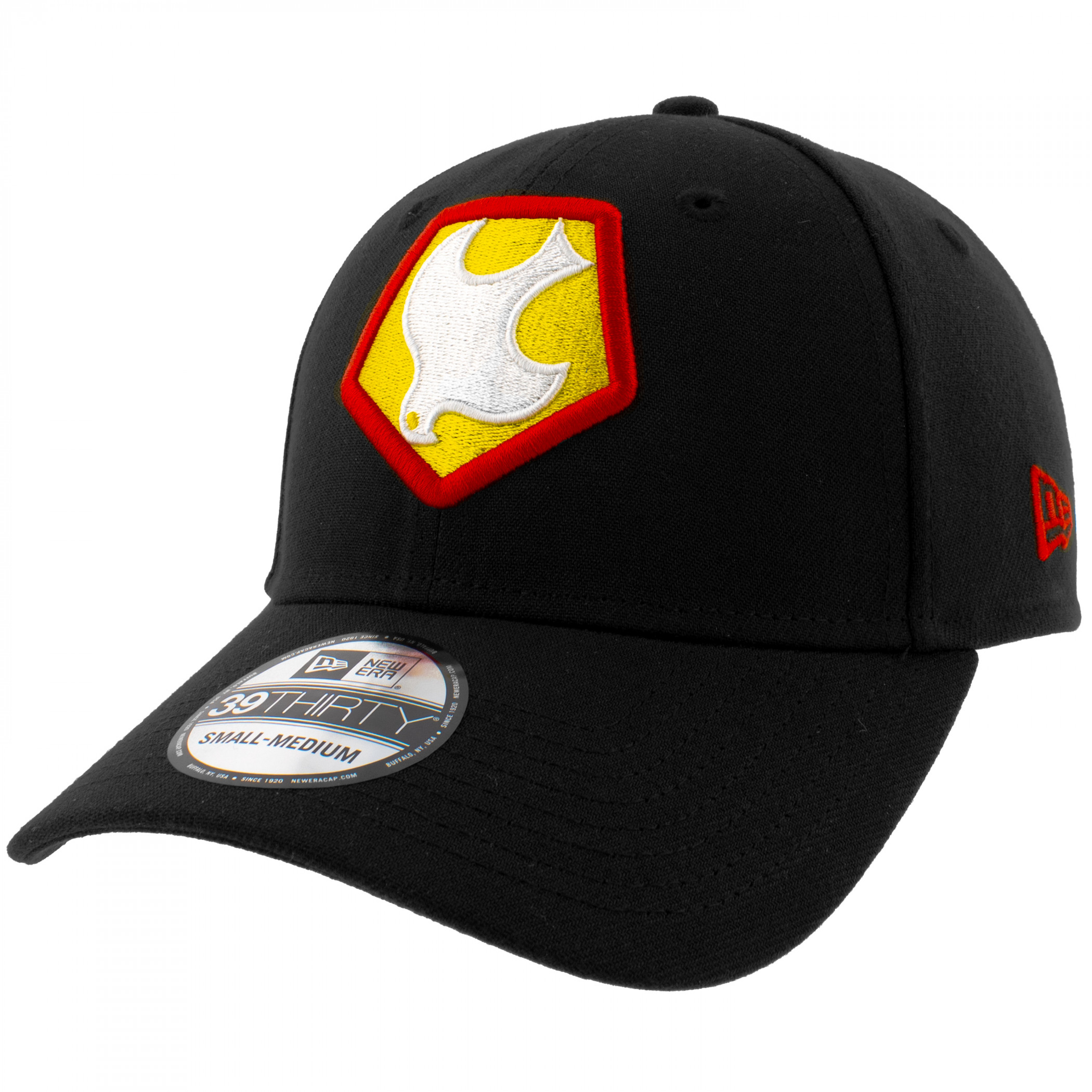 Peacemaker Logo New Era 39Thirty Fitted Hat Black