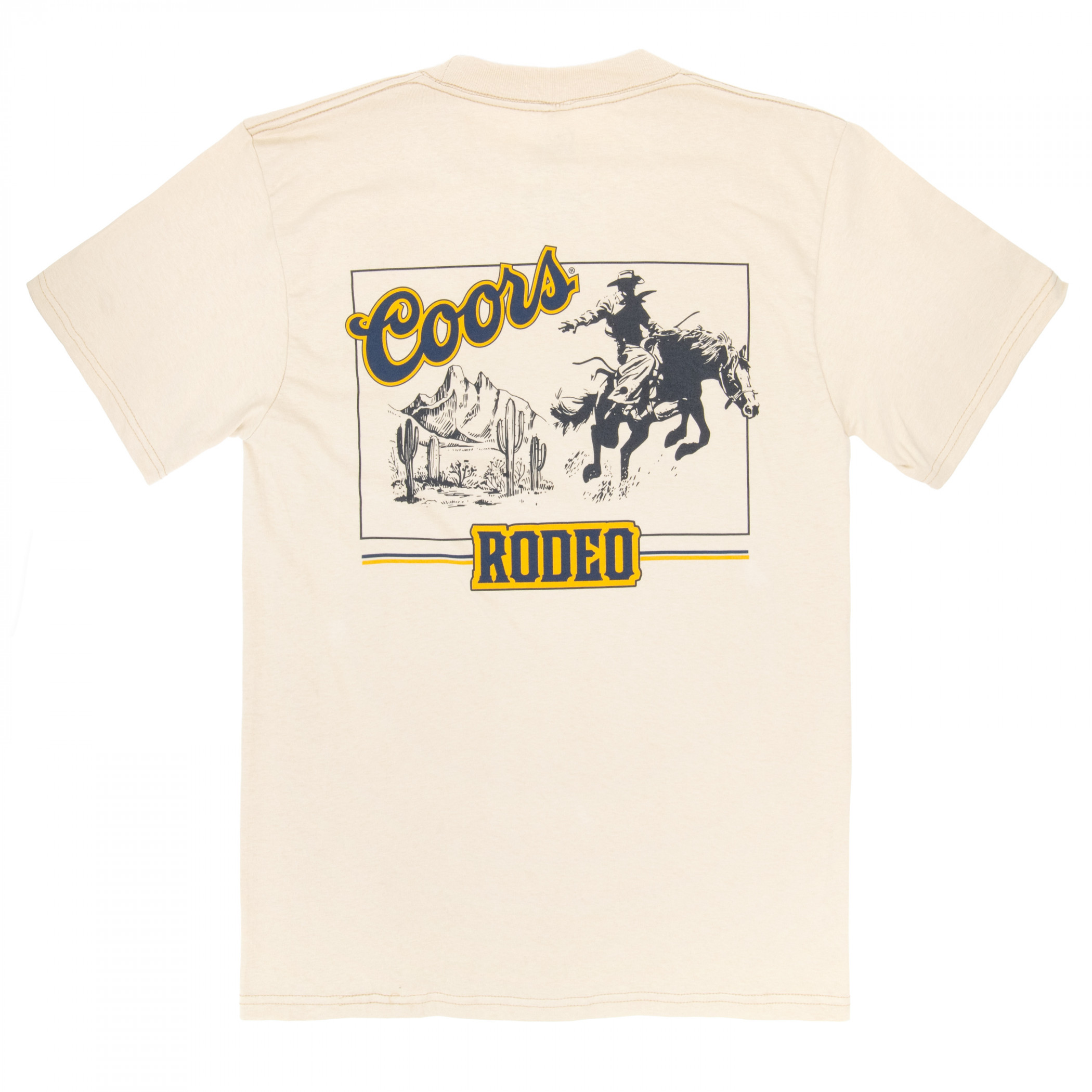 Coors Vintage Rodeo Front & Back Print T-Shirt