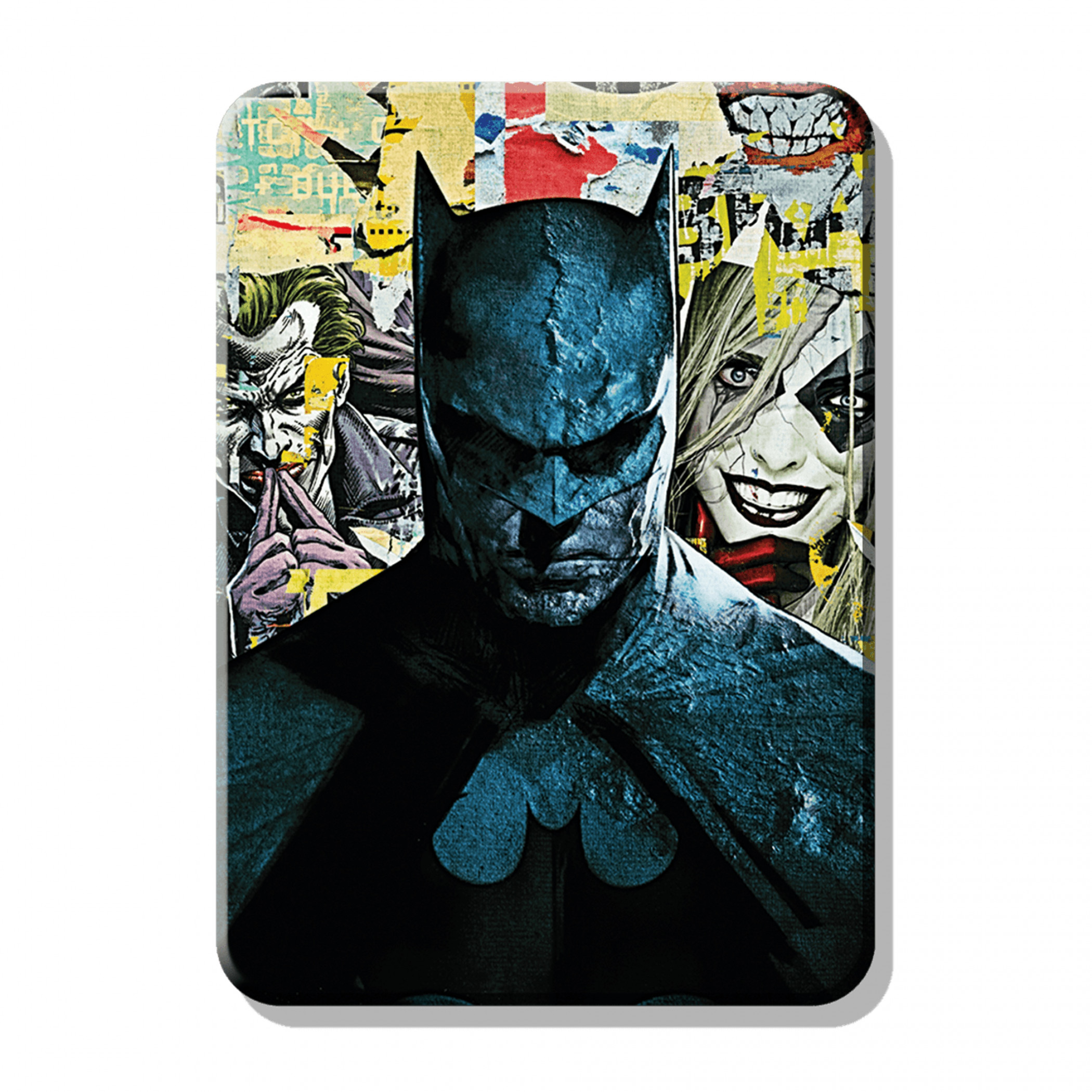 Batman Joker Harley Quinn Collage Magnet, Multi-Color