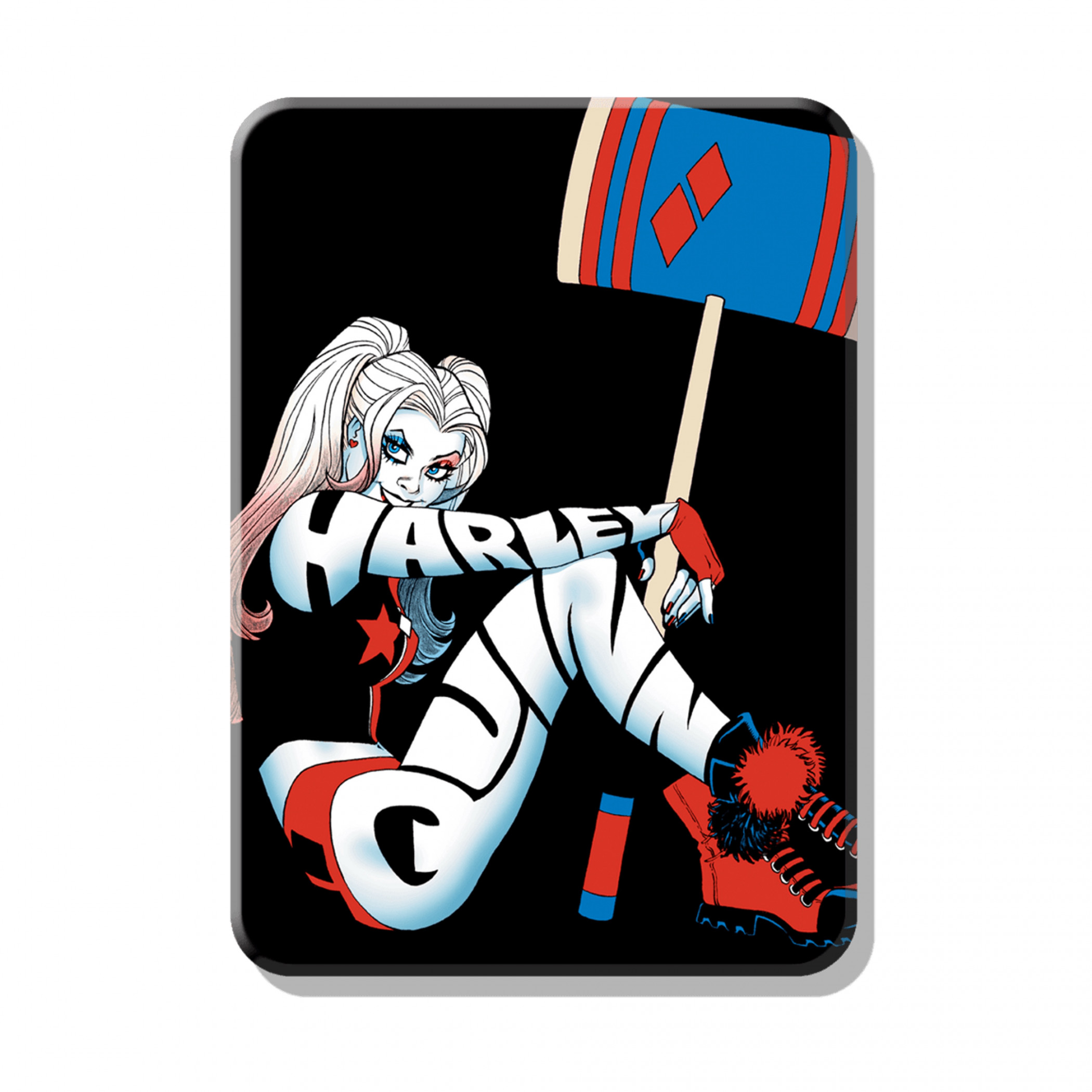 Harley Quinn with Mallet Magnet, Multi-Color