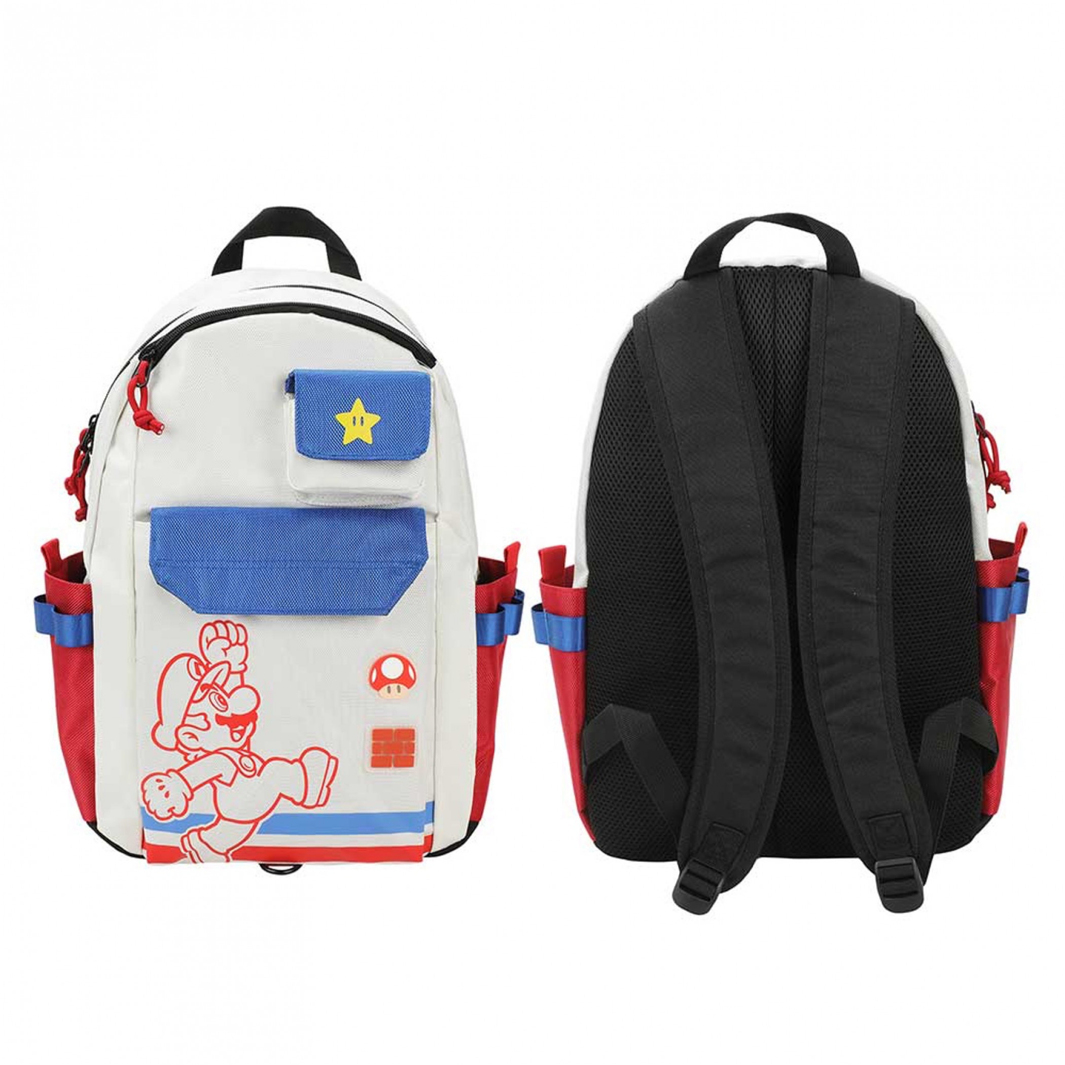 Super Mario Brothers Mario and Mushroom Power-Up Backpack, Multi-Color