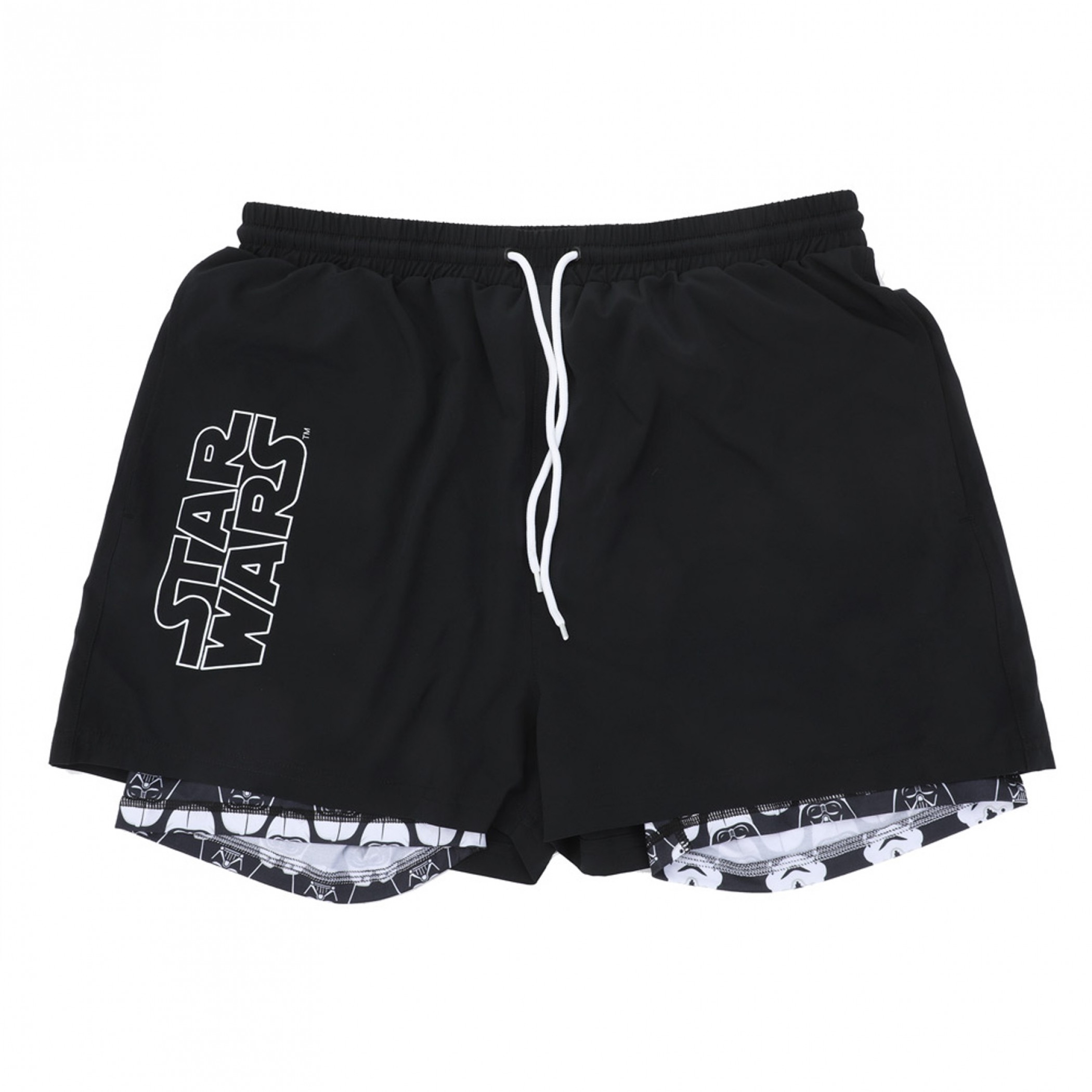 Star Wars Active Shorts with Printed Liner, Black