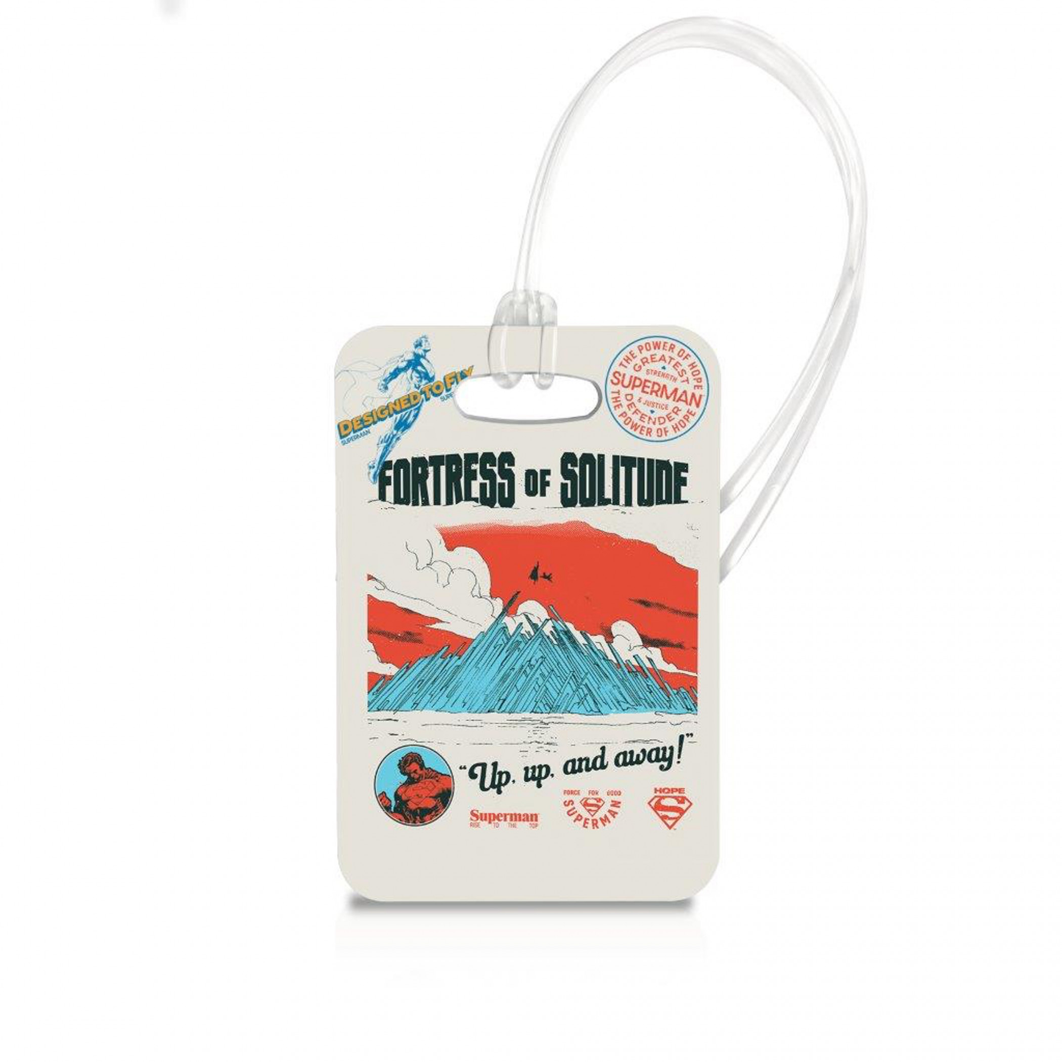 Superman Visit Fortress of Solitude Luggage Tag, Multi-Color