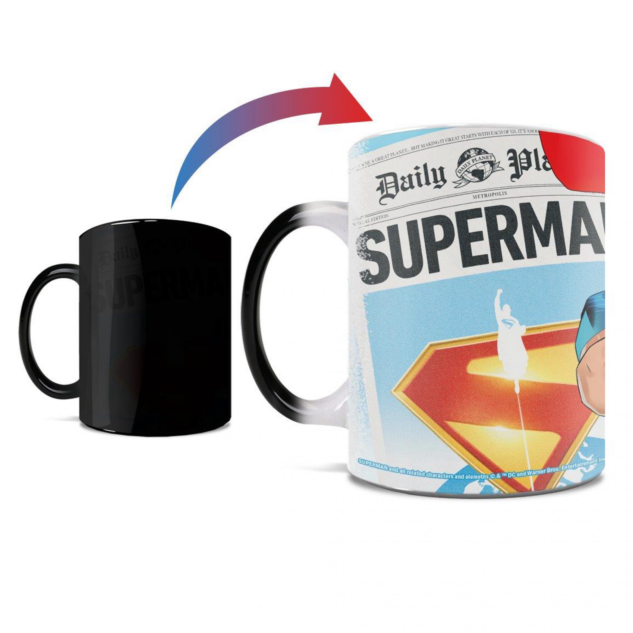 Superman A Man Can Fly Morphing Mugs Heat Change Mug, Multi-Color
