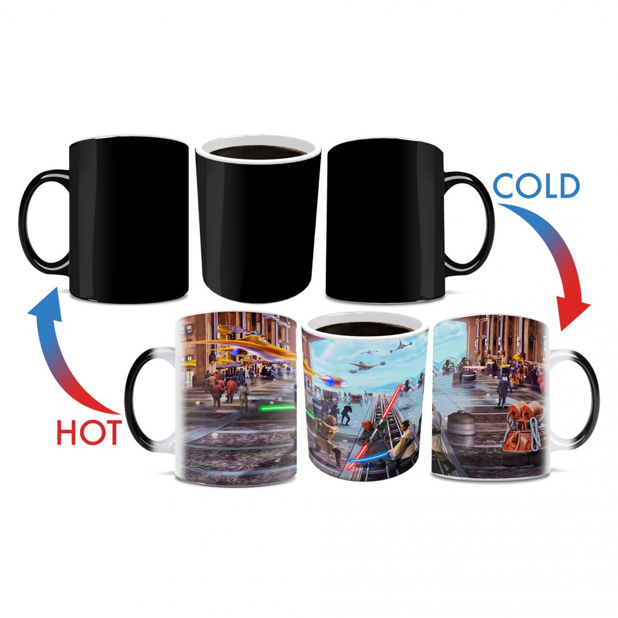 Star Wars Liberation of Naboo Morphing Mugs Heat Change Mug, Multi-Color
