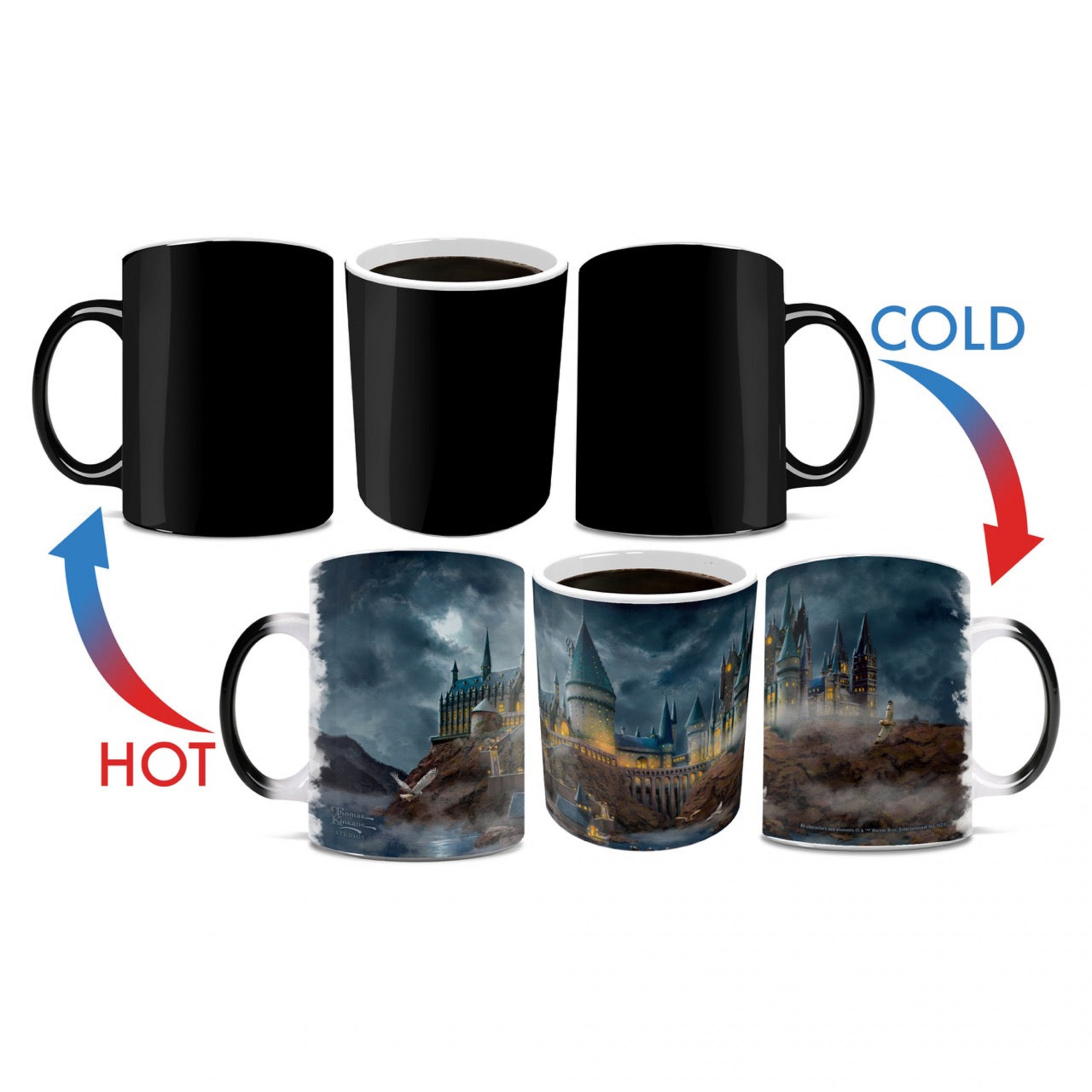 Harry Potter Hogwart's Castle Morphing Mugs Heat Change Mug, Multi-Color