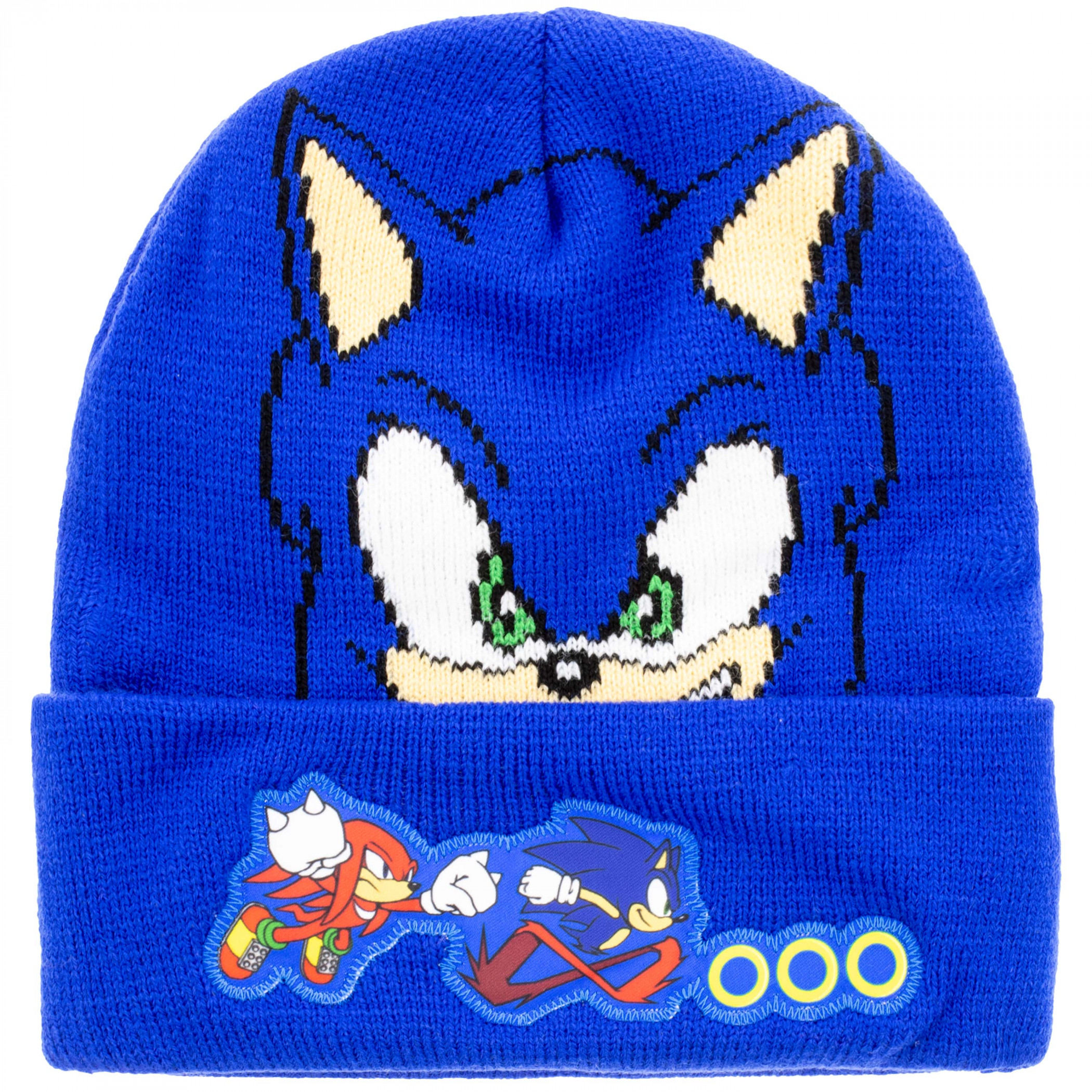 Sonic the Hedgehog Character Youth Cuffed Beanie, Blue