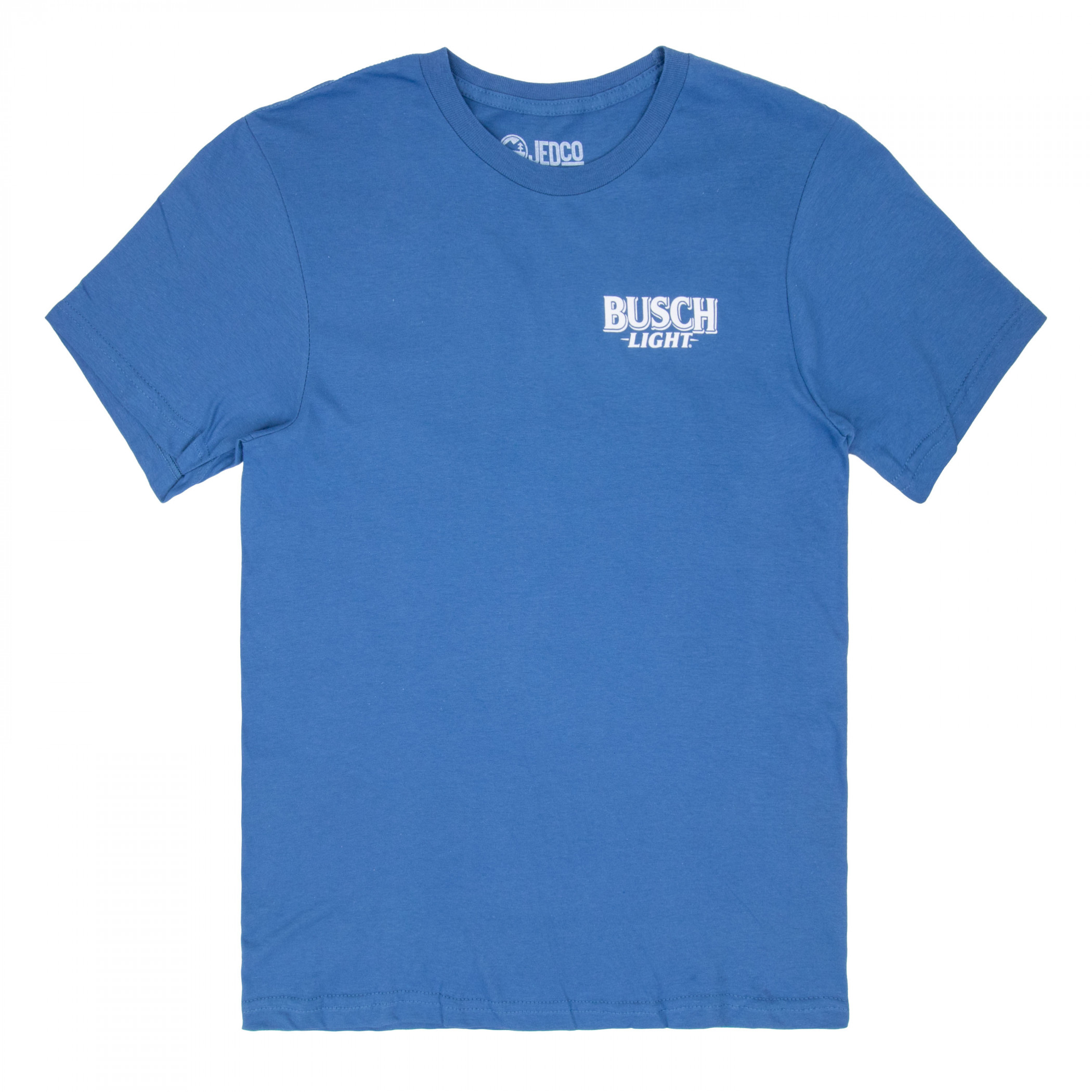 Busch Light Red  White and Busch Front and Back Print T-Shirt