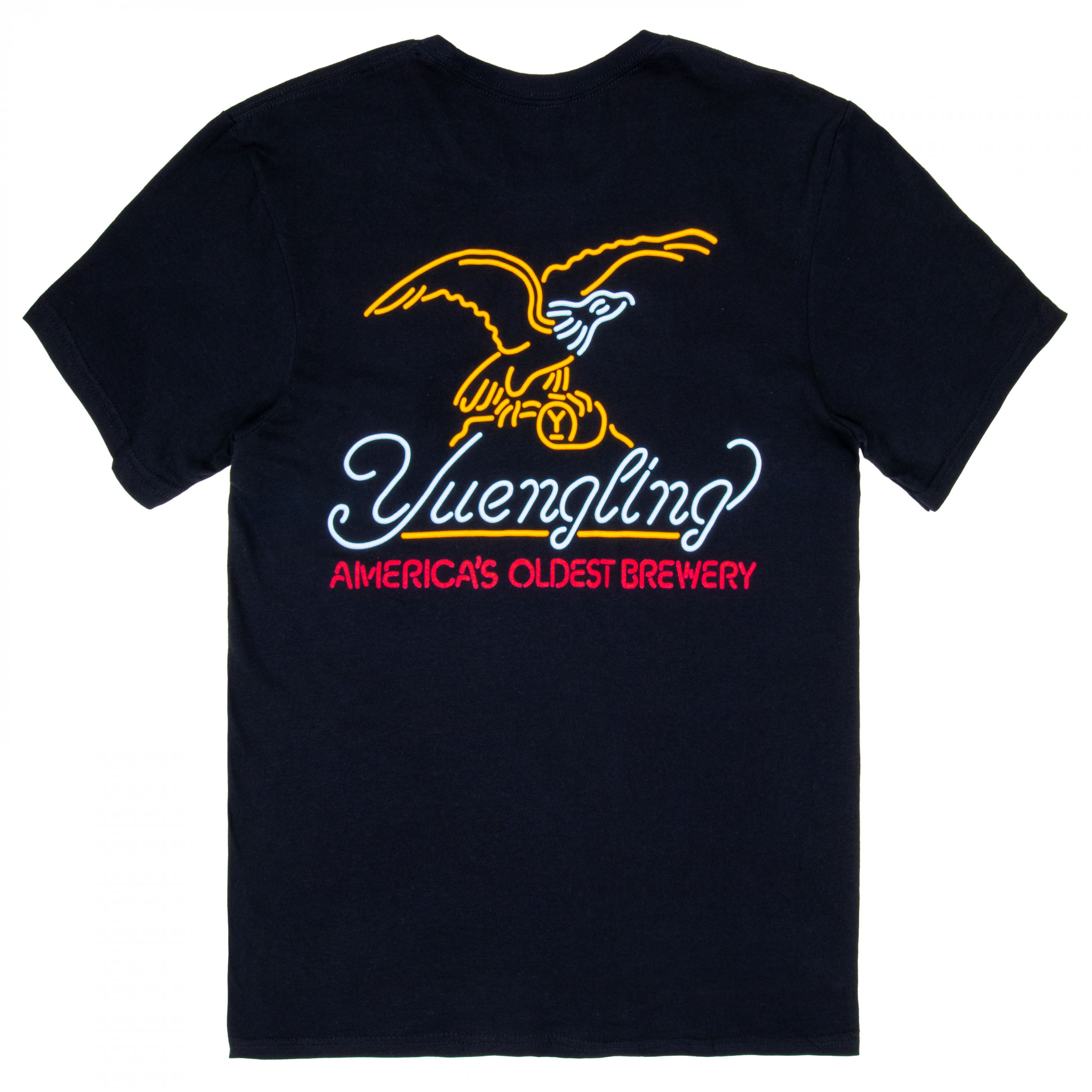 Yuengling Neon Logo Front and Back Print T-Shirt