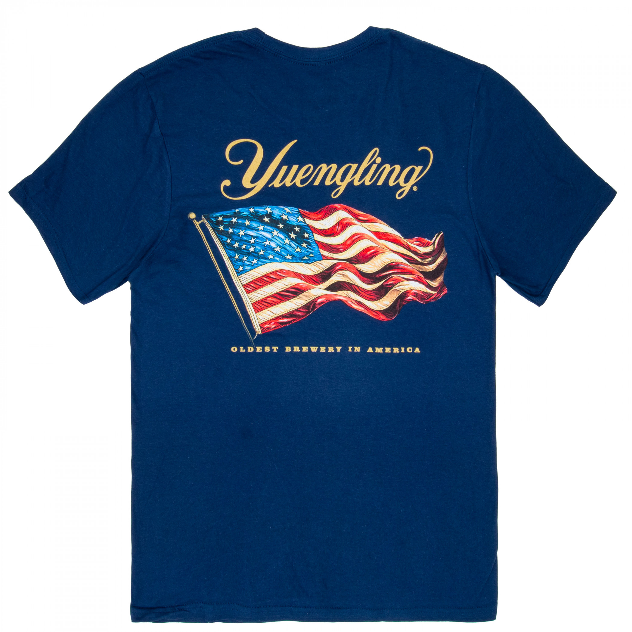 Yuengling All American Flag Front and Back Print T-Shirt