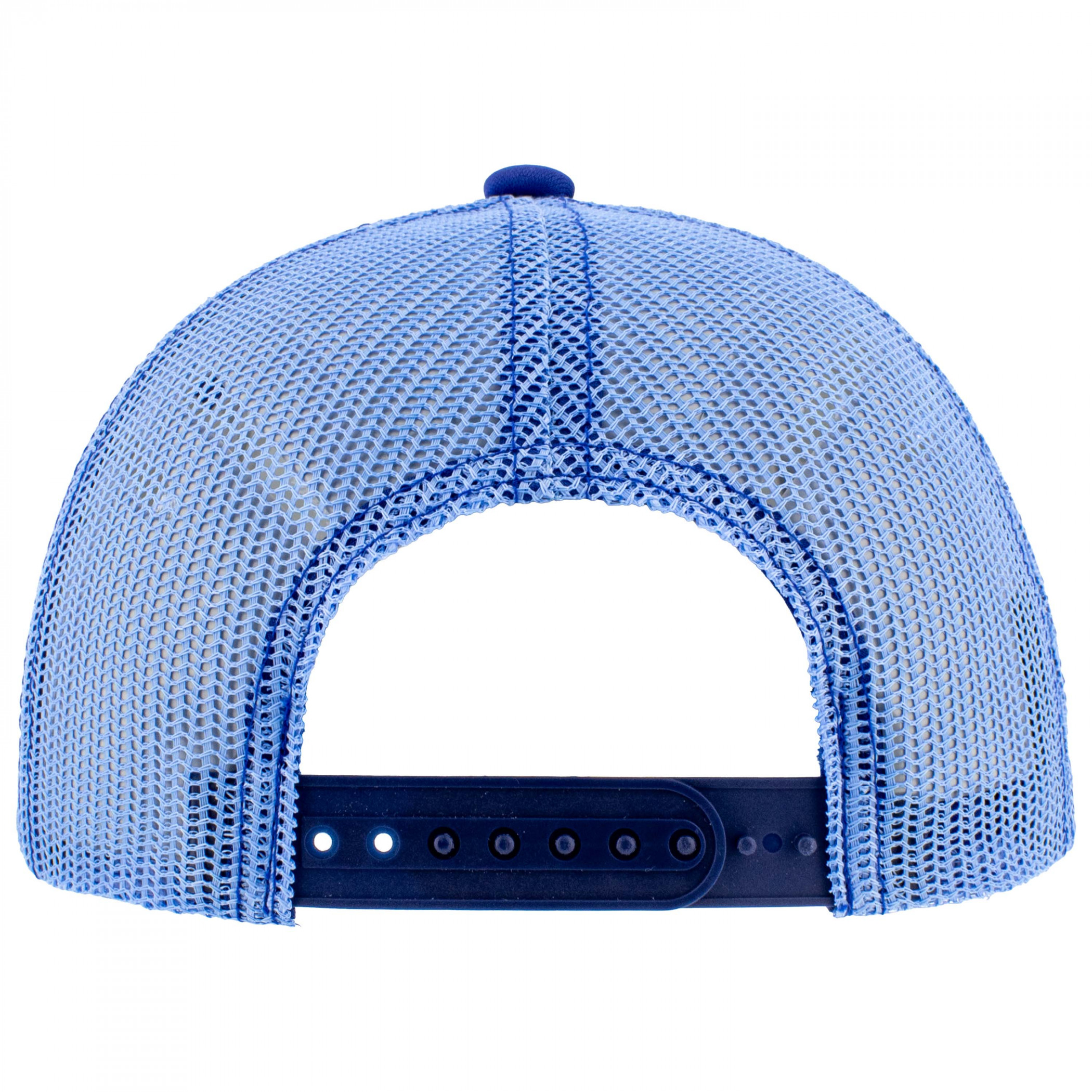 Busch Light Round Logo Blue Mesh Adjustable Hat