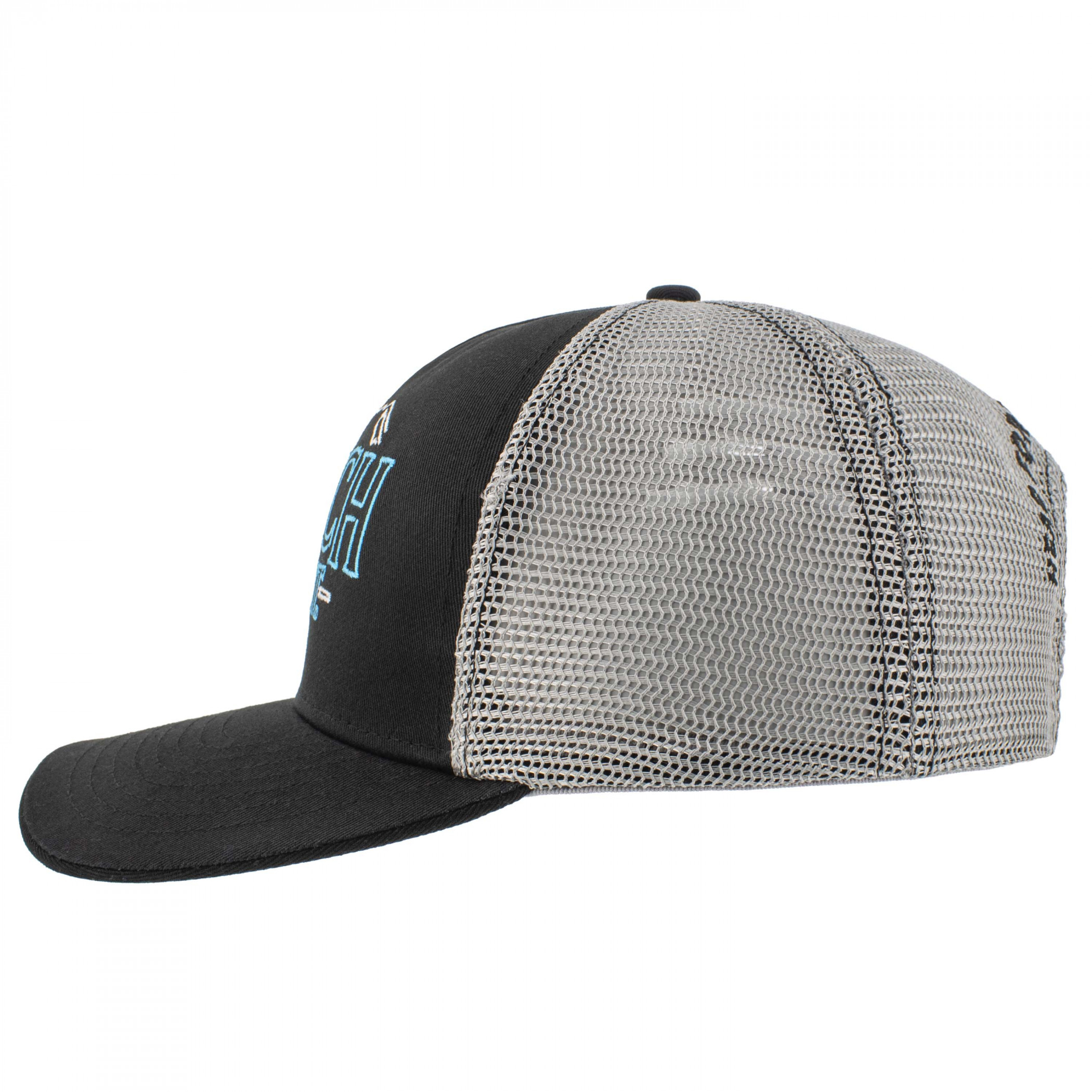 Busch Light Neon Logo Black Mesh Adjustable Hat