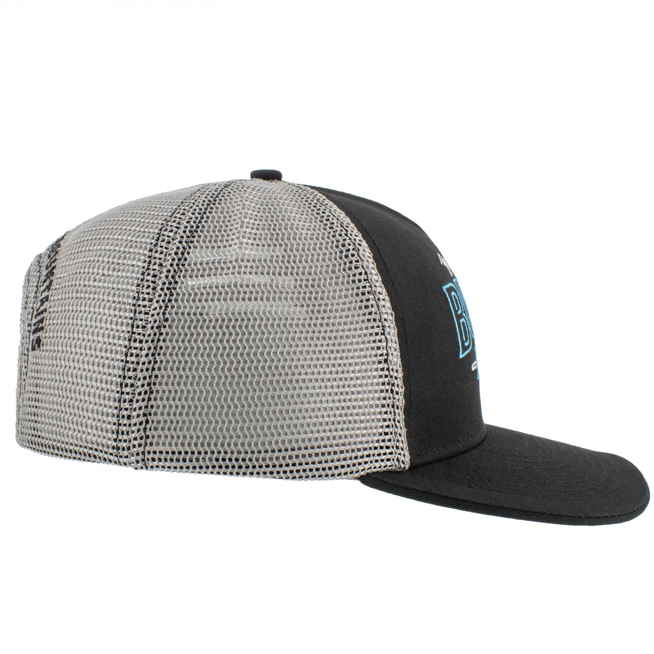 Busch Light Neon Logo Black Mesh Adjustable Hat