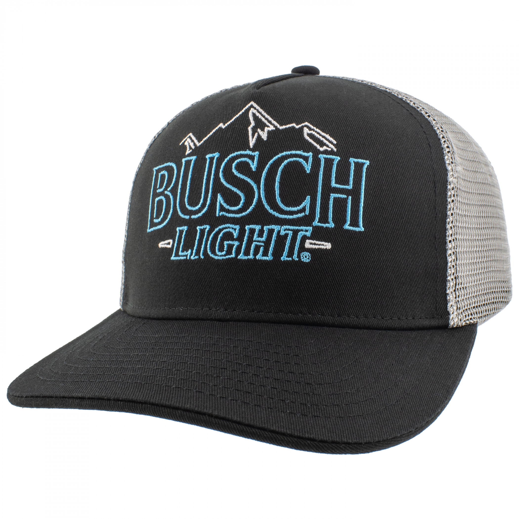 Busch Light Neon Logo Black Mesh Adjustable Hat