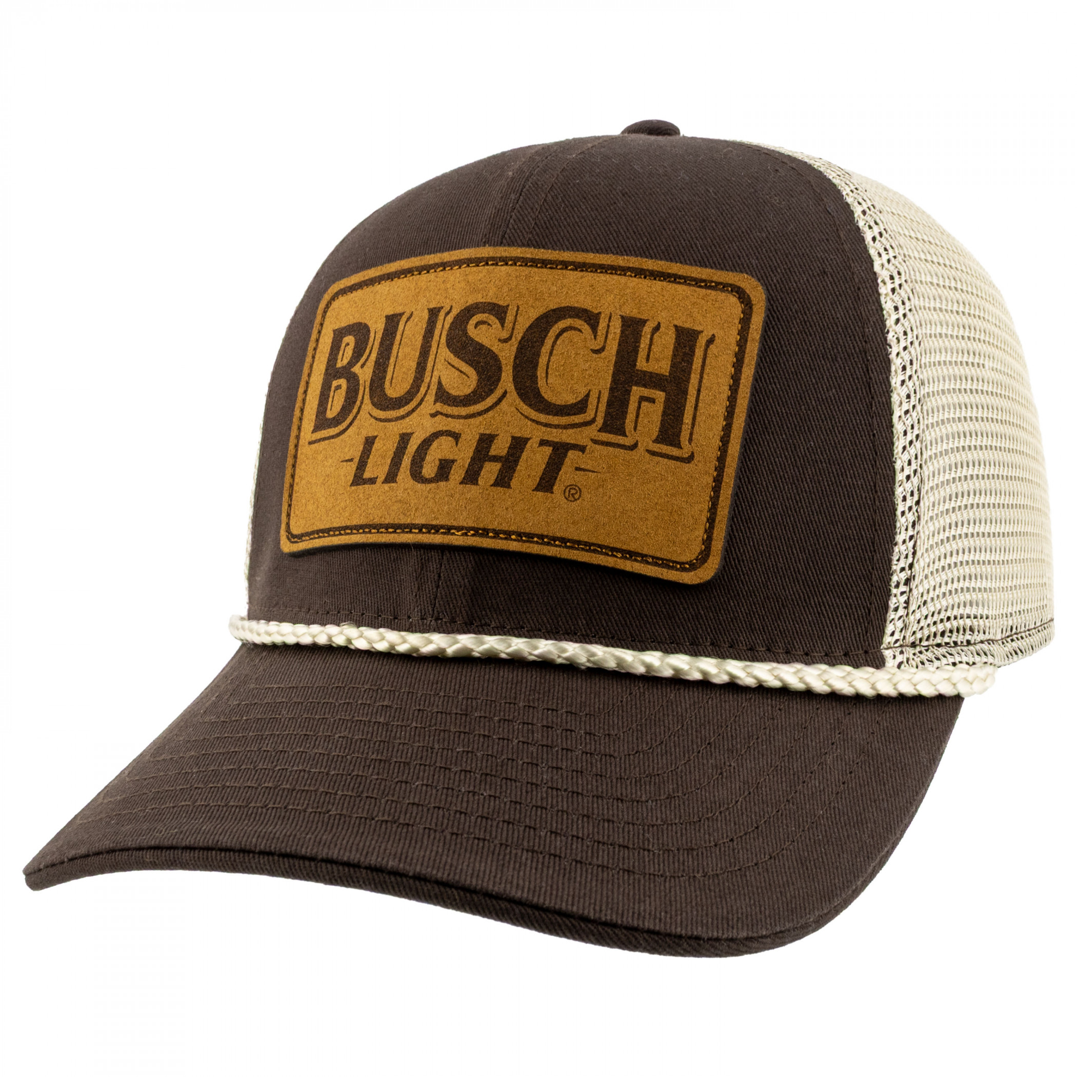 Busch Light Leather Patch Adjustable Hat