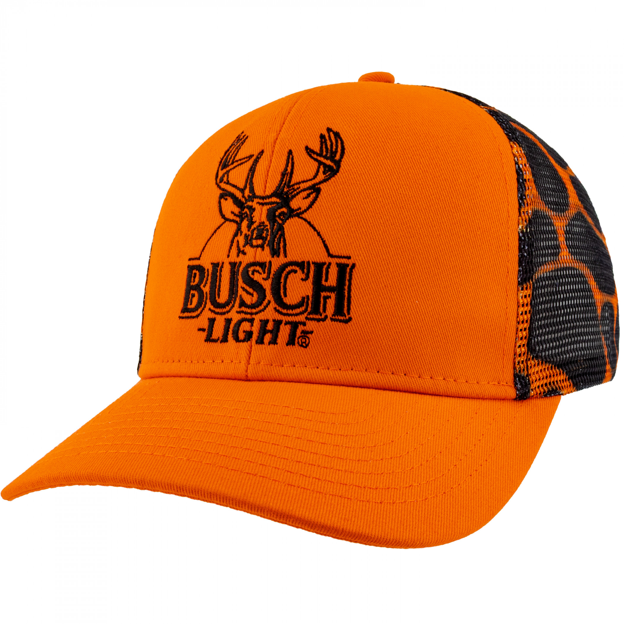 Busch Light Camo Blaze Buck Adjustable Mesh Hat