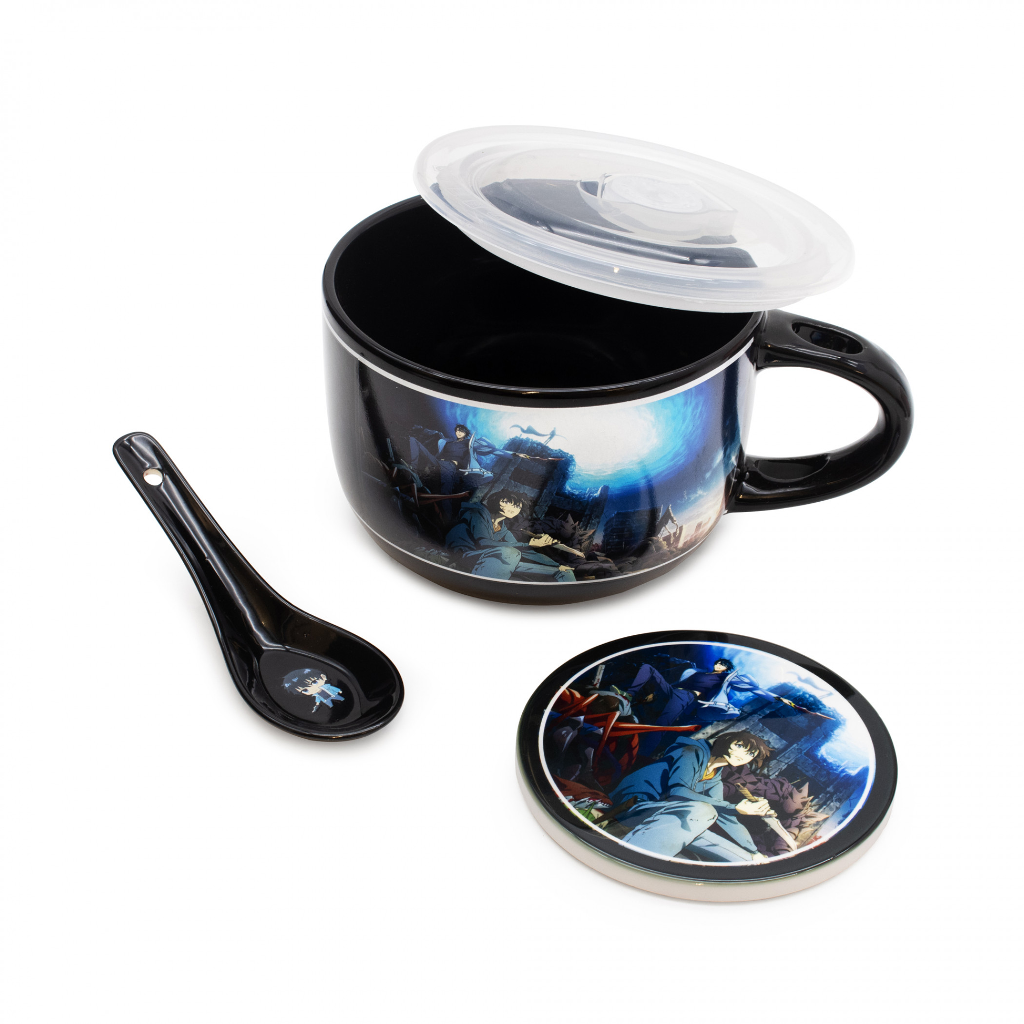 Solo Leveling Soup Mug & Spoon Set, Black