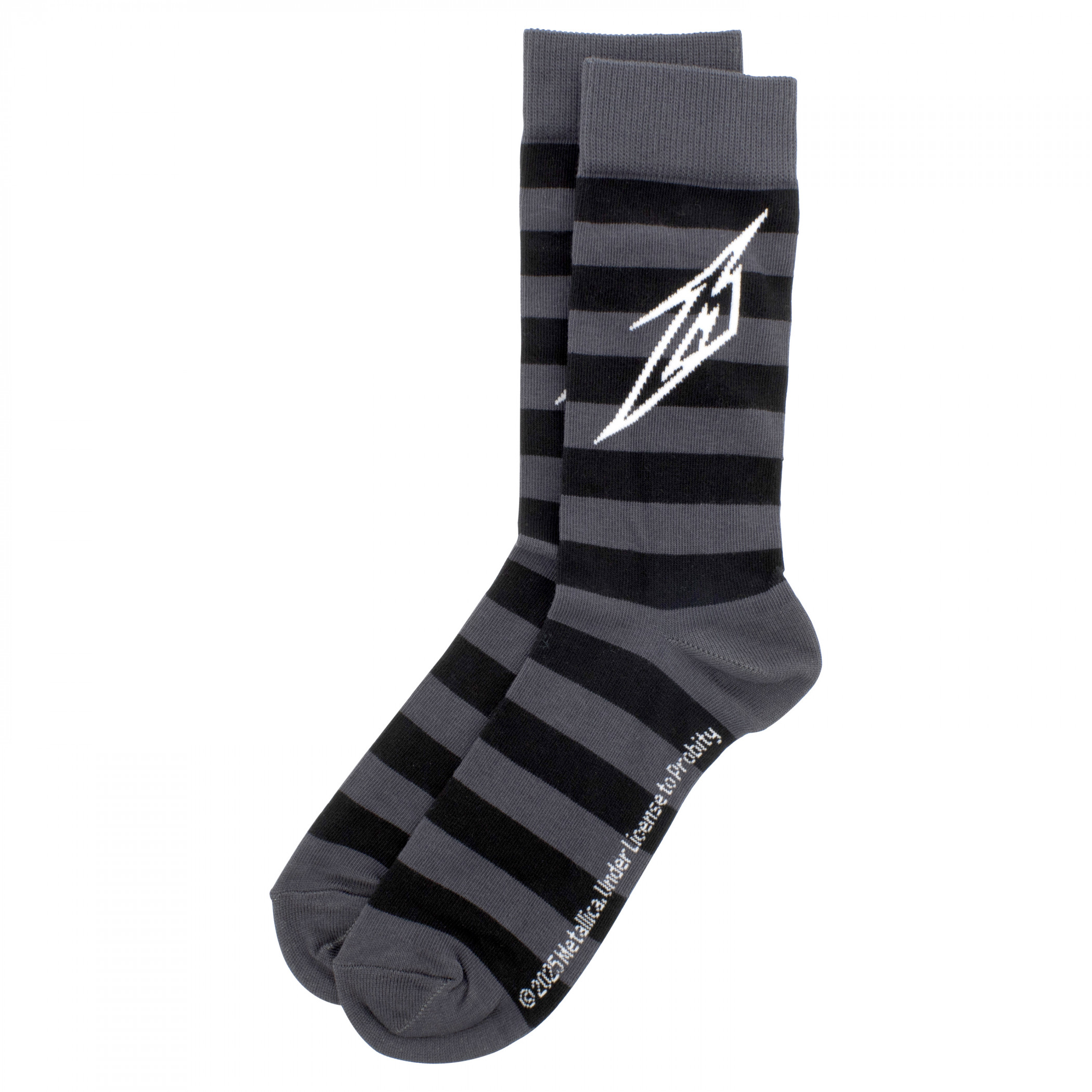 Metallica Lightning M Striped Crew Socks