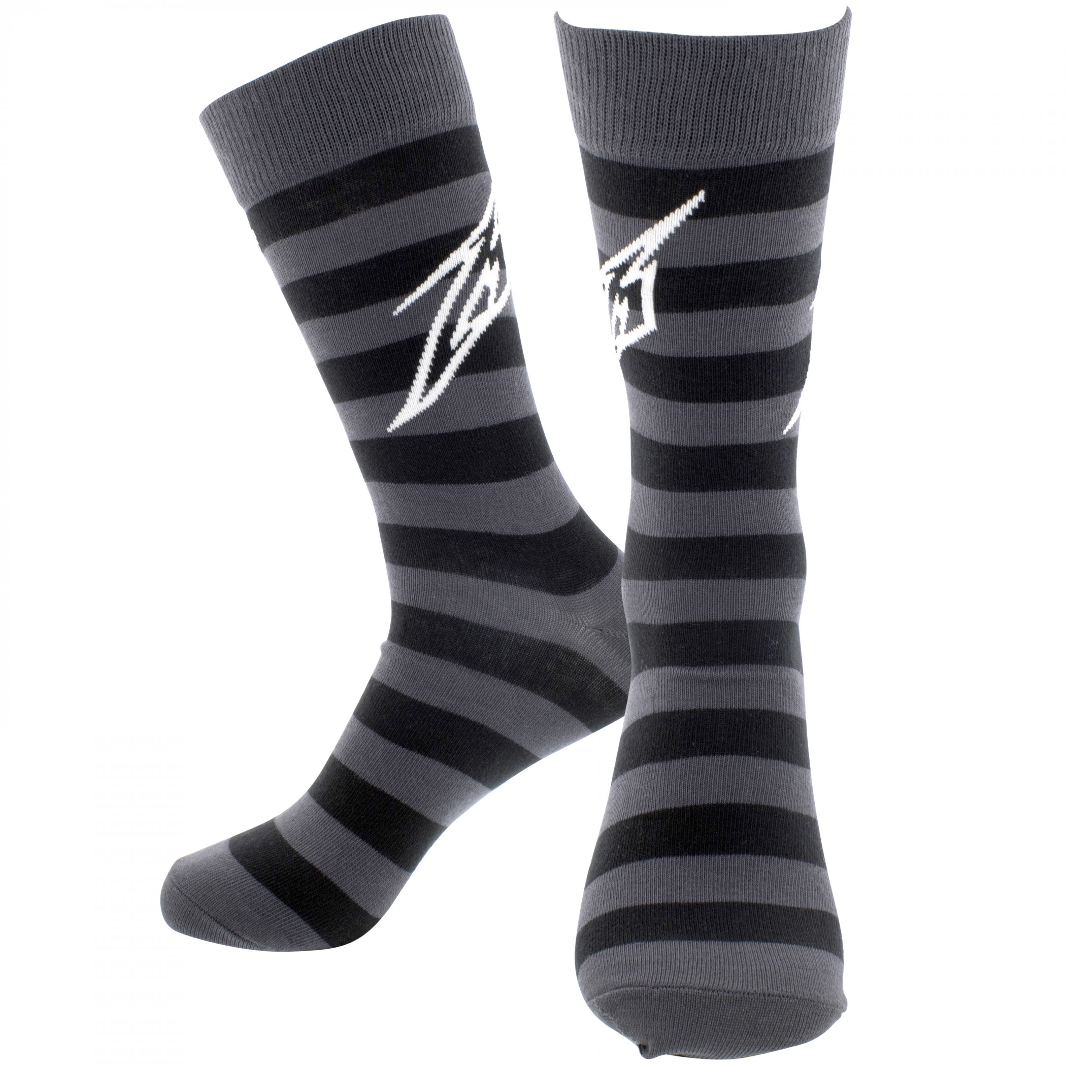 Metallica Lightning M Striped Crew Socks