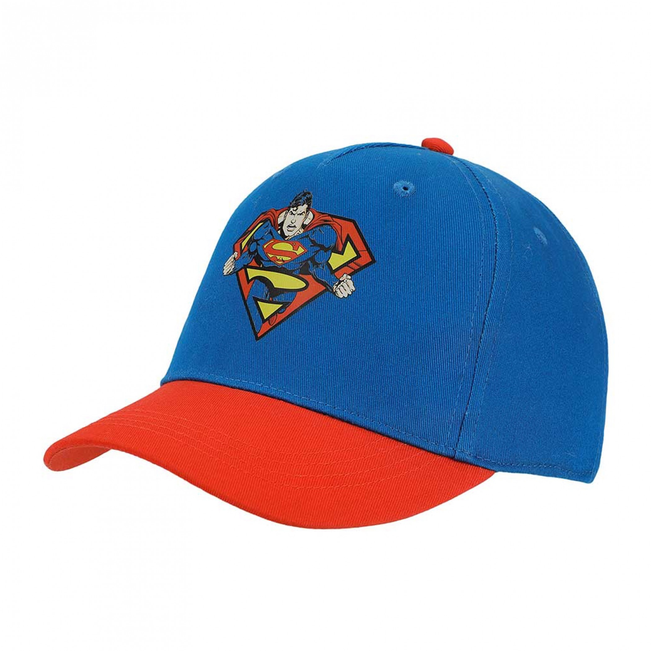 Superman Embroidered Logo Adjustable Youth Hat, Multi-Color