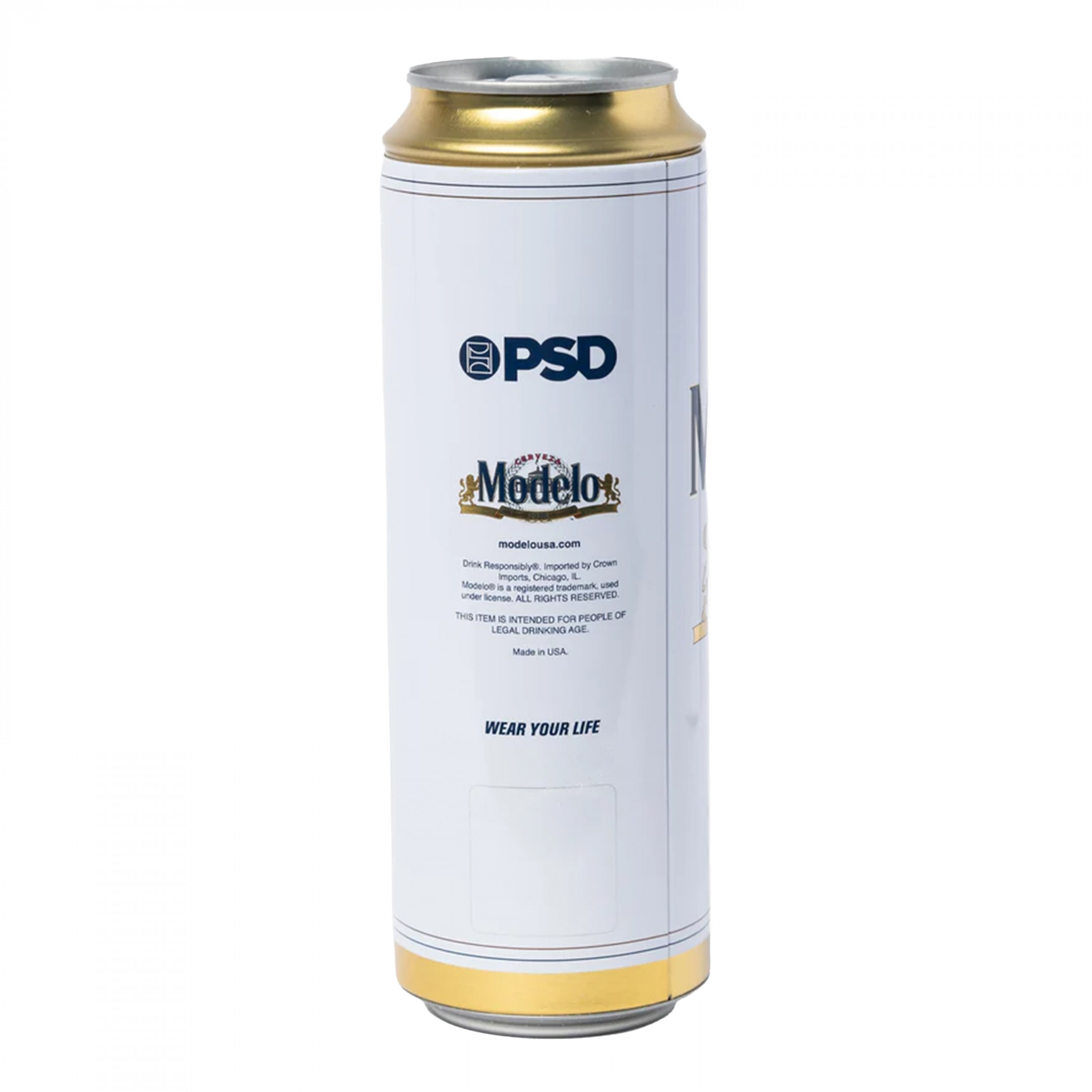 Modelo Logo PSD Boxer Briefs in a Beer Can