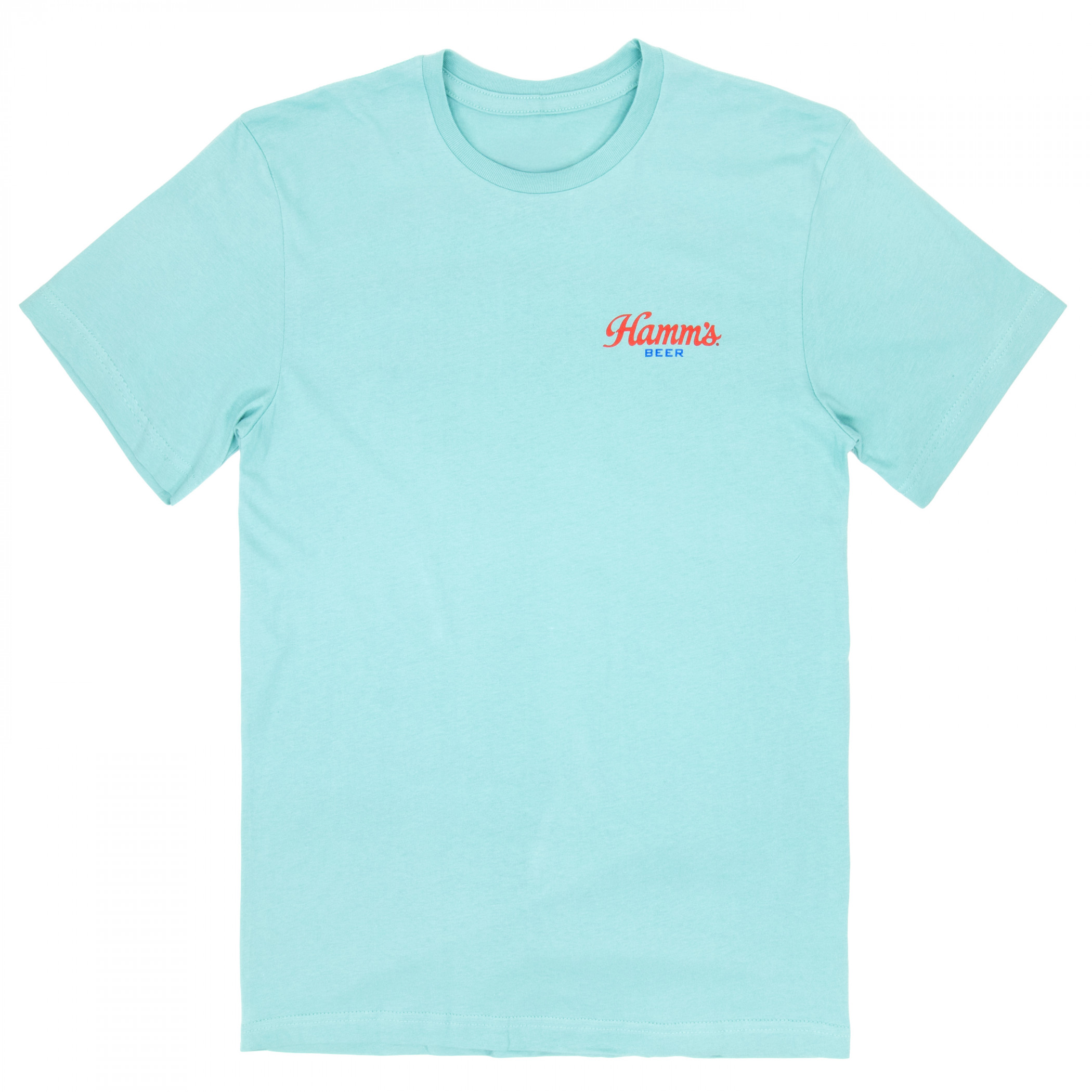 Hamm's Beer - Fishing with Hamm's Front and Back Print T-Shirt