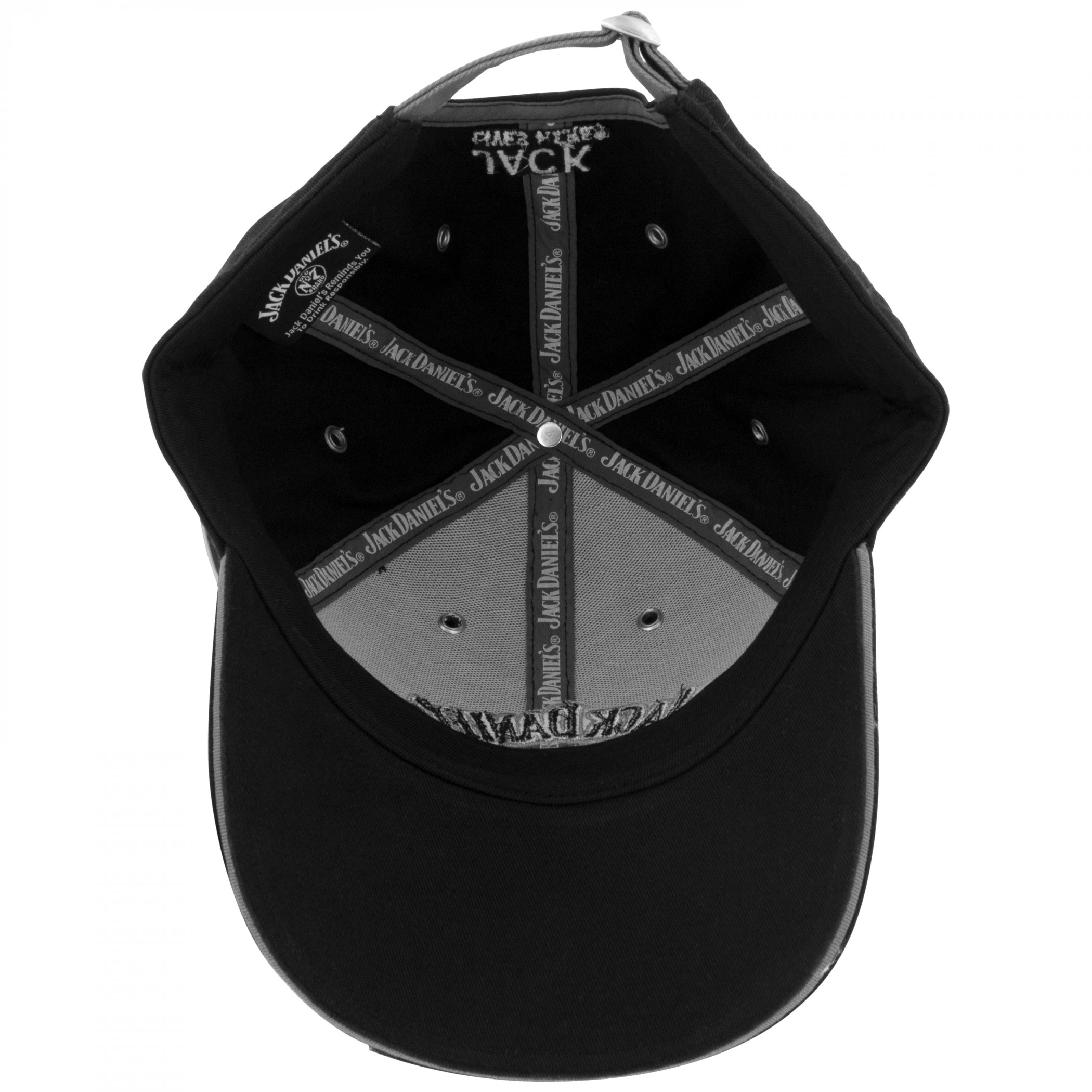 Jack Daniels Old No.7 Triangle Cut Black Colorway Adjustable Hat