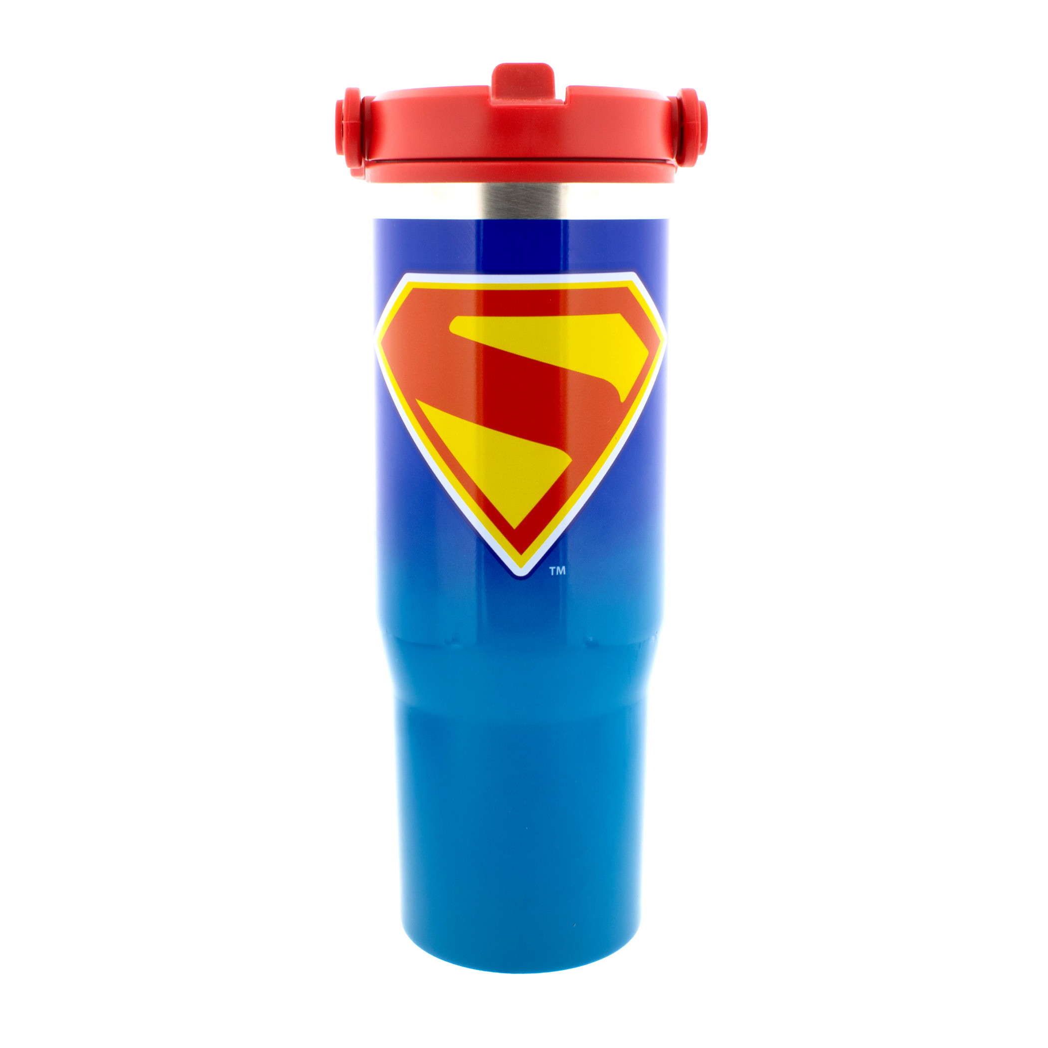 Superman James Gunn 30oz Stainless Steel Travel Mug, Blue