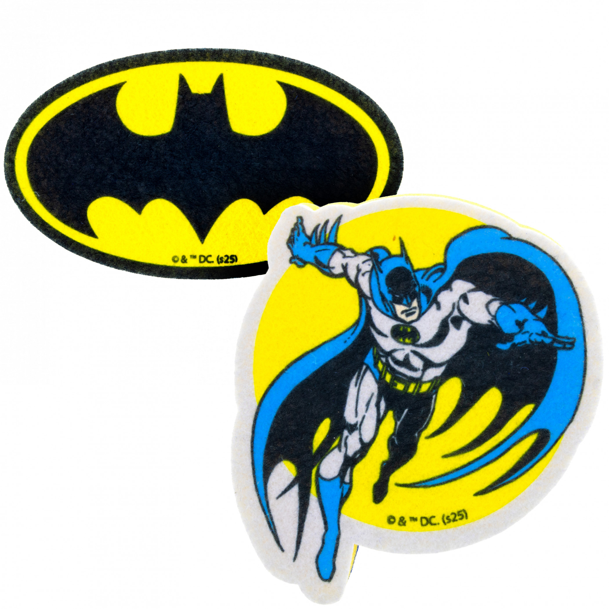 Batman Comic Art 2-Pack Scrubby and Smooth Sponge Set, Yellow