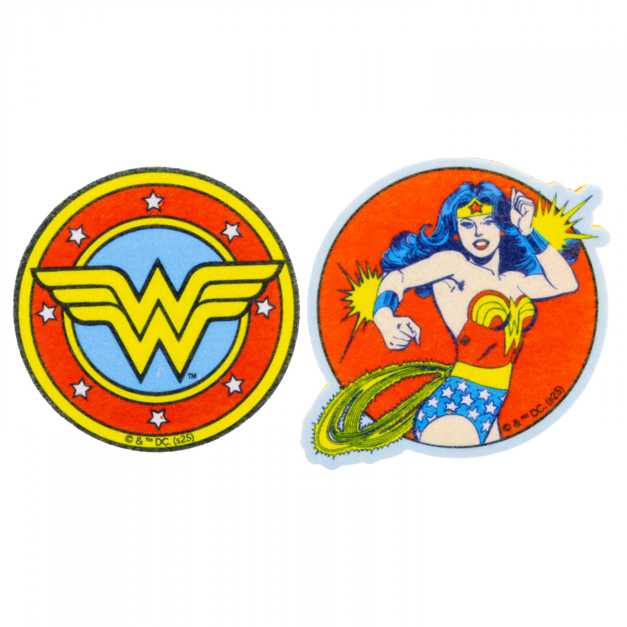 Wonder Woman Comic Art 2-Pack Scrubby and Smooth Sponge Set, Multi-Color