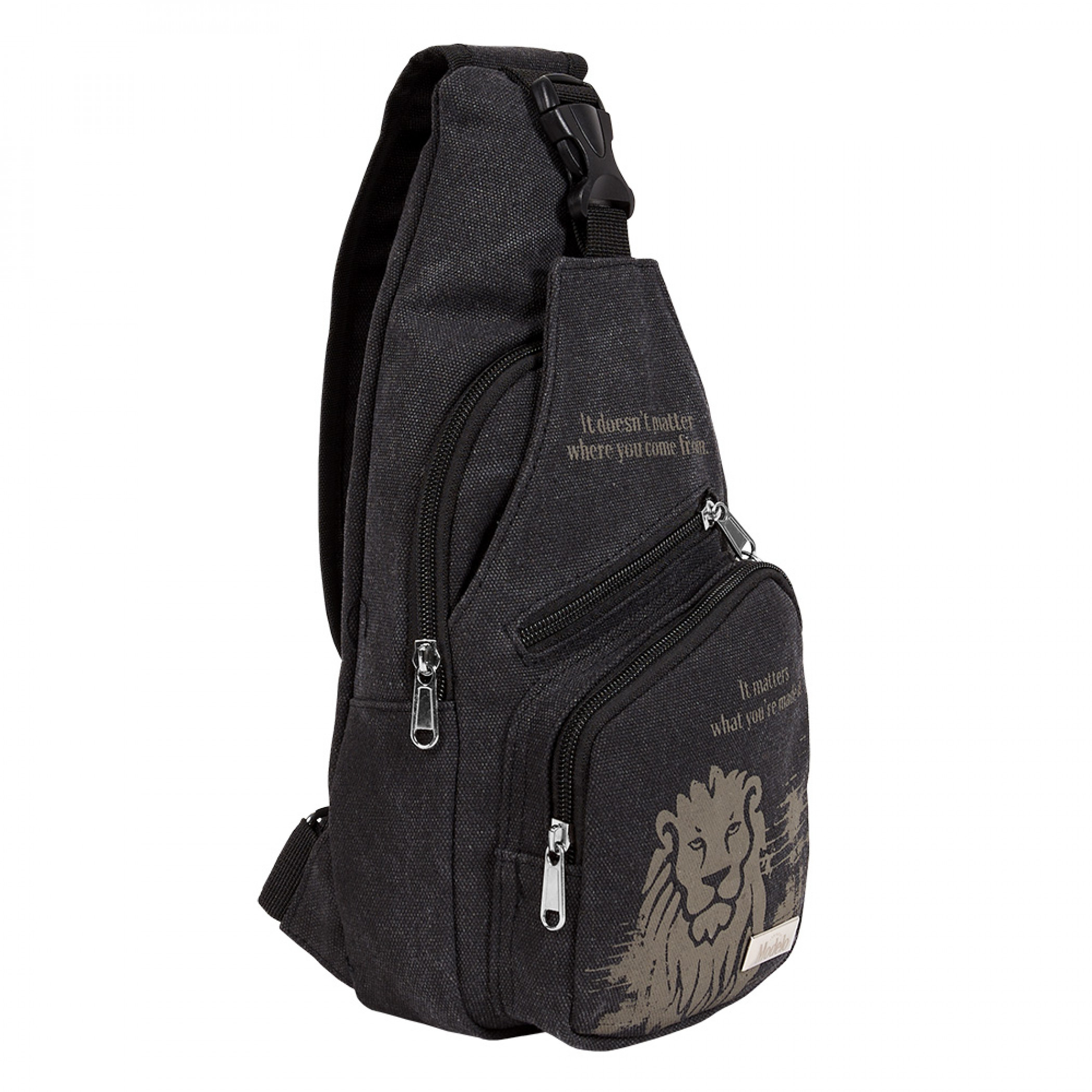 Modelo Black Lion Crossbody Bag with Bottle Opener