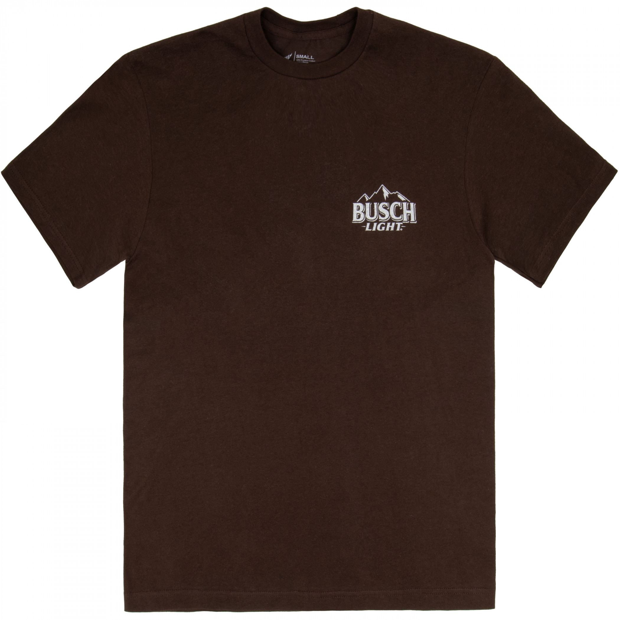 Busch Light Hunting Can Art Deer Overlook Front Back Print T-Shirt