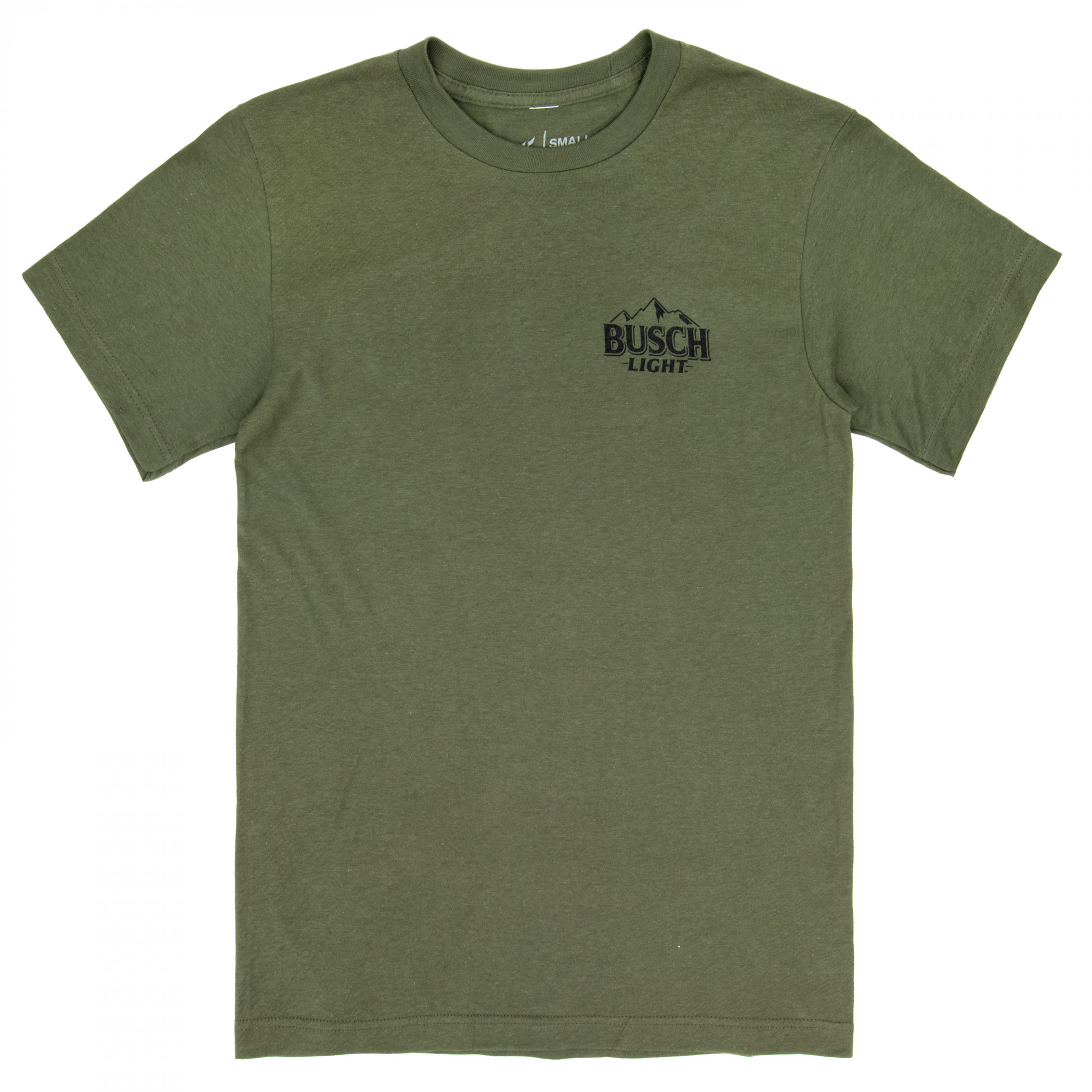 Busch Light Hunting Can Art Deer Frame Front and Back Print T-Shirt