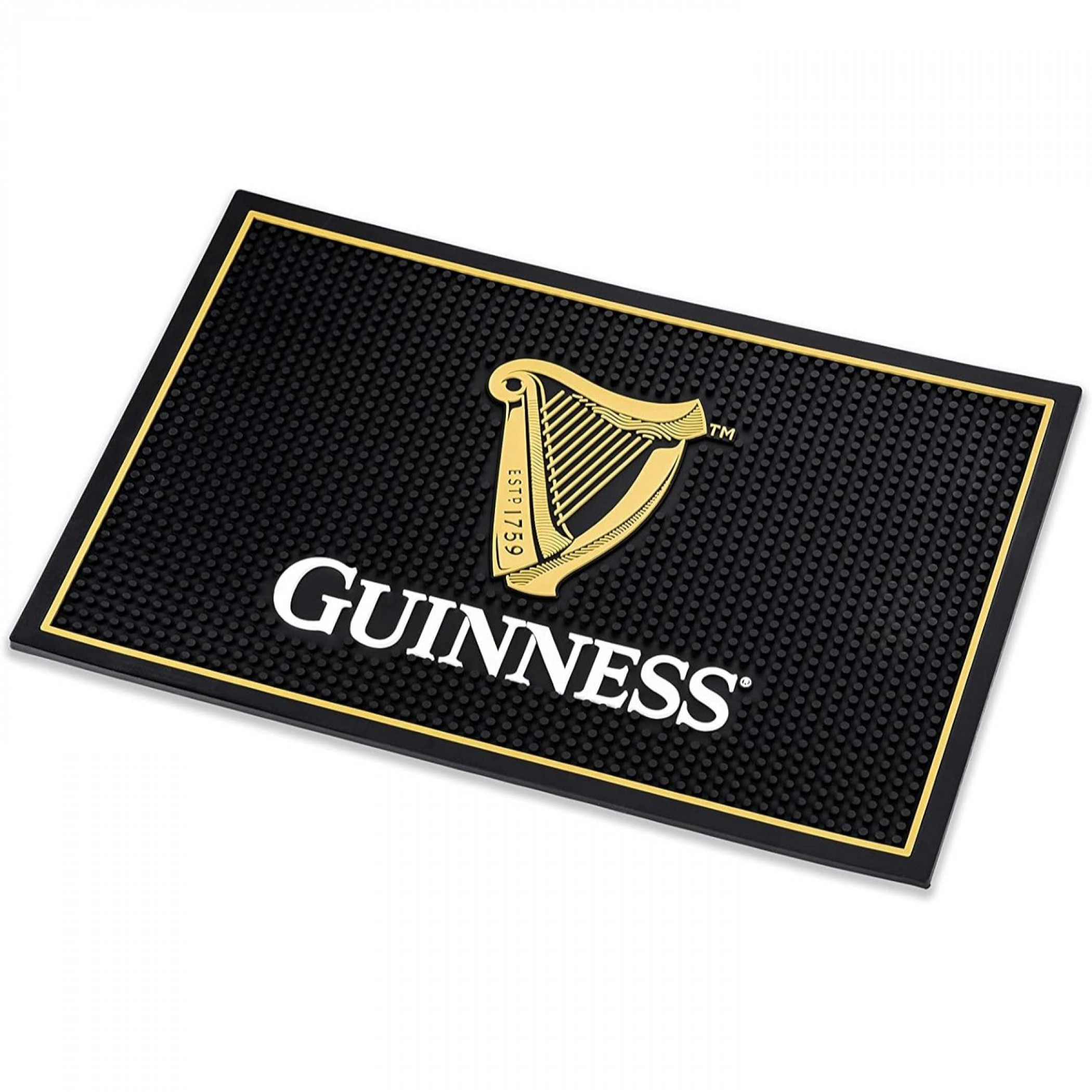 Guinness Harp Logo 18' x 12' Rubber Bar Mat