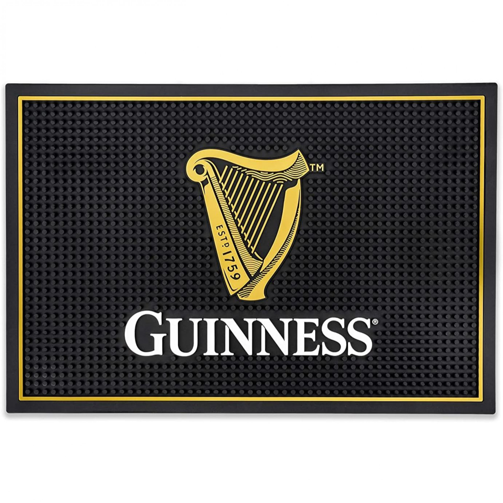 Guinness Harp Logo 18' x 12' Rubber Bar Mat