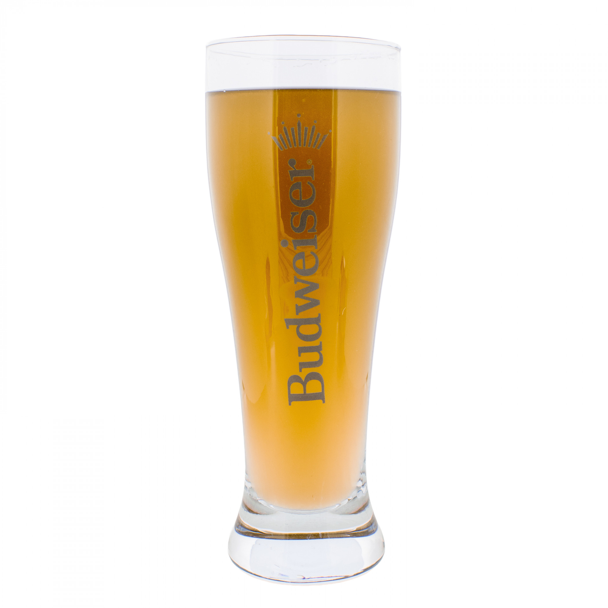 Budweiser Text Logo 16.9oz Pilsner Glass Set 2-Pack