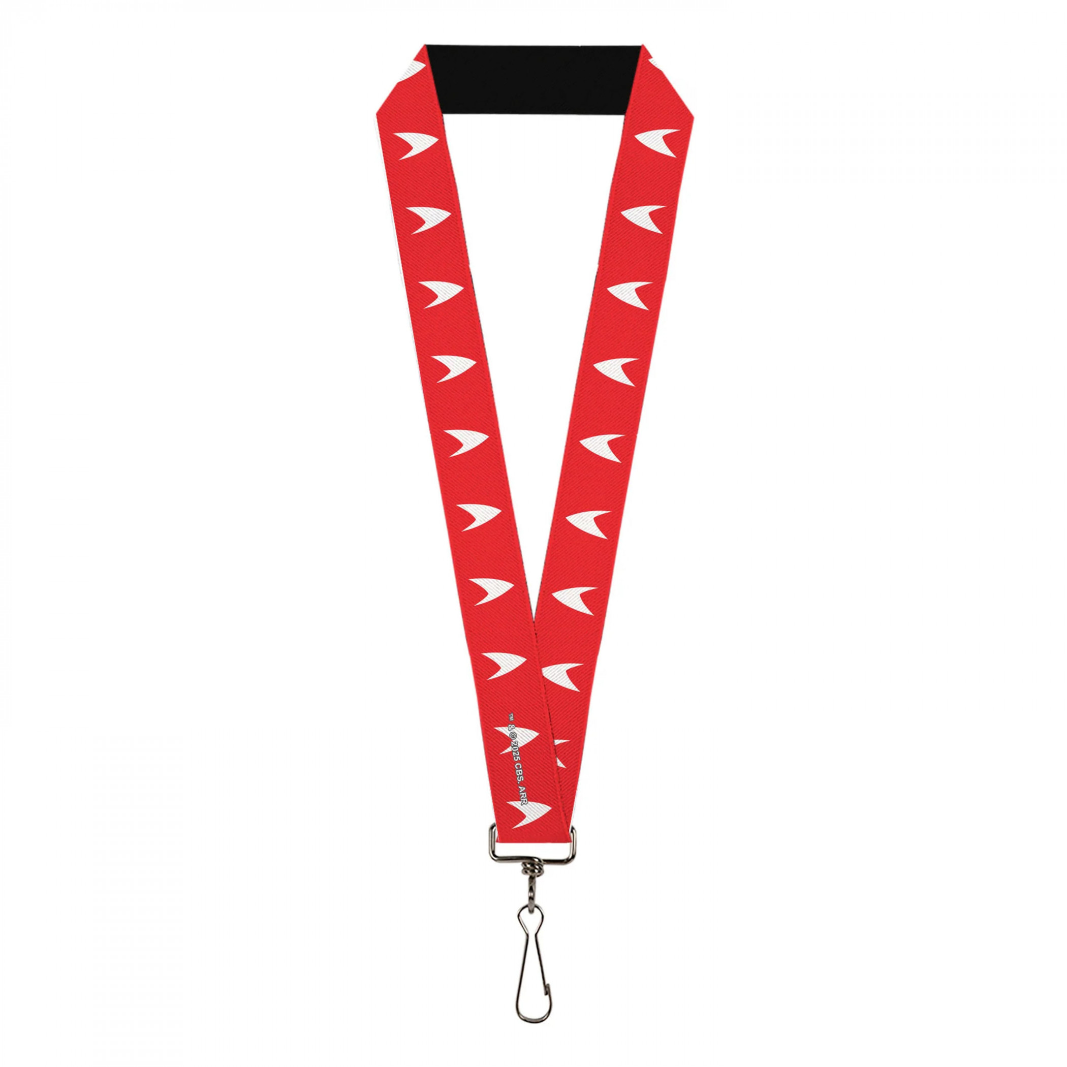 Star Trek Starfleet Insignia Red/White Lanyard, Red