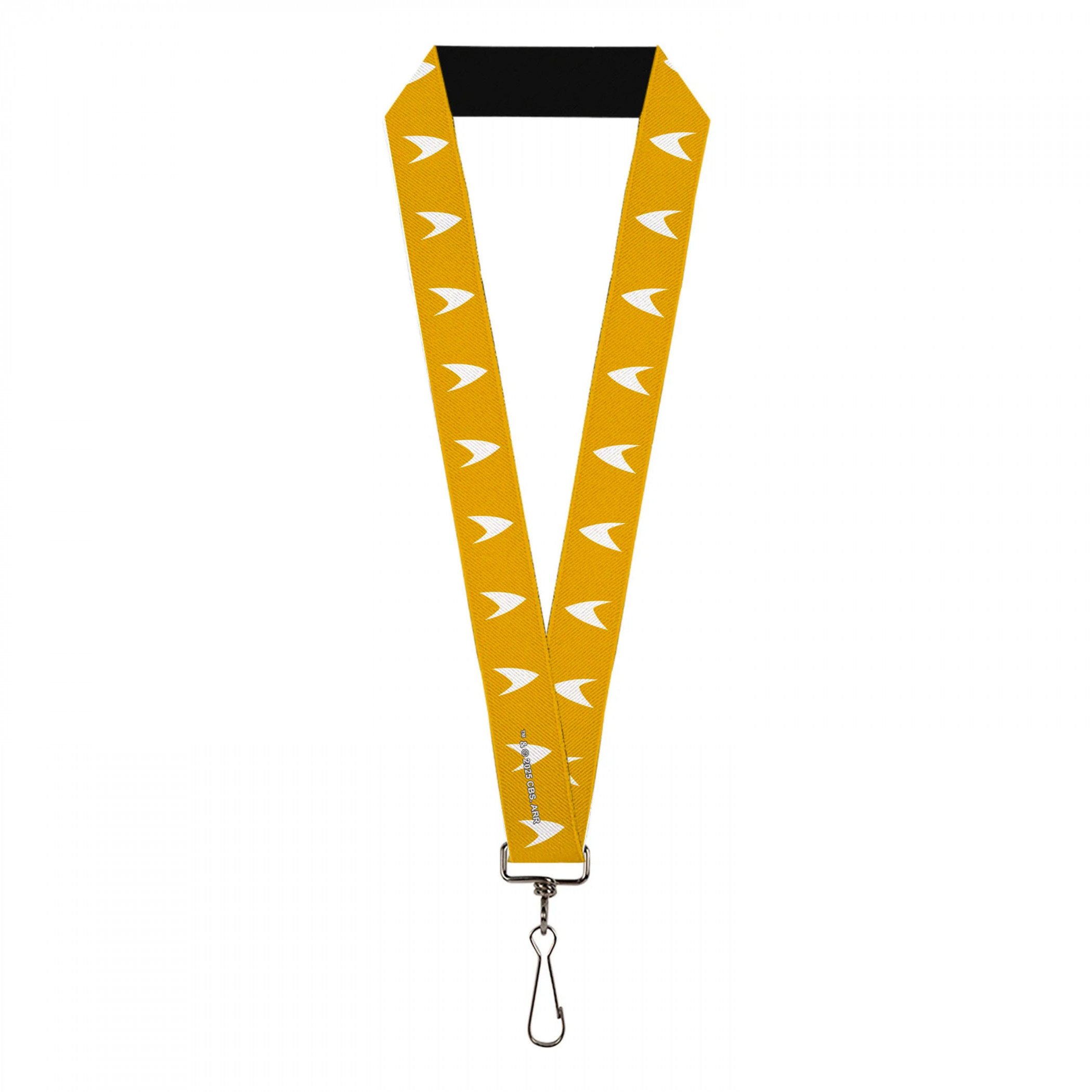 Star Trek Starfleet Insignia Yellow/White Lanyard, Yellow