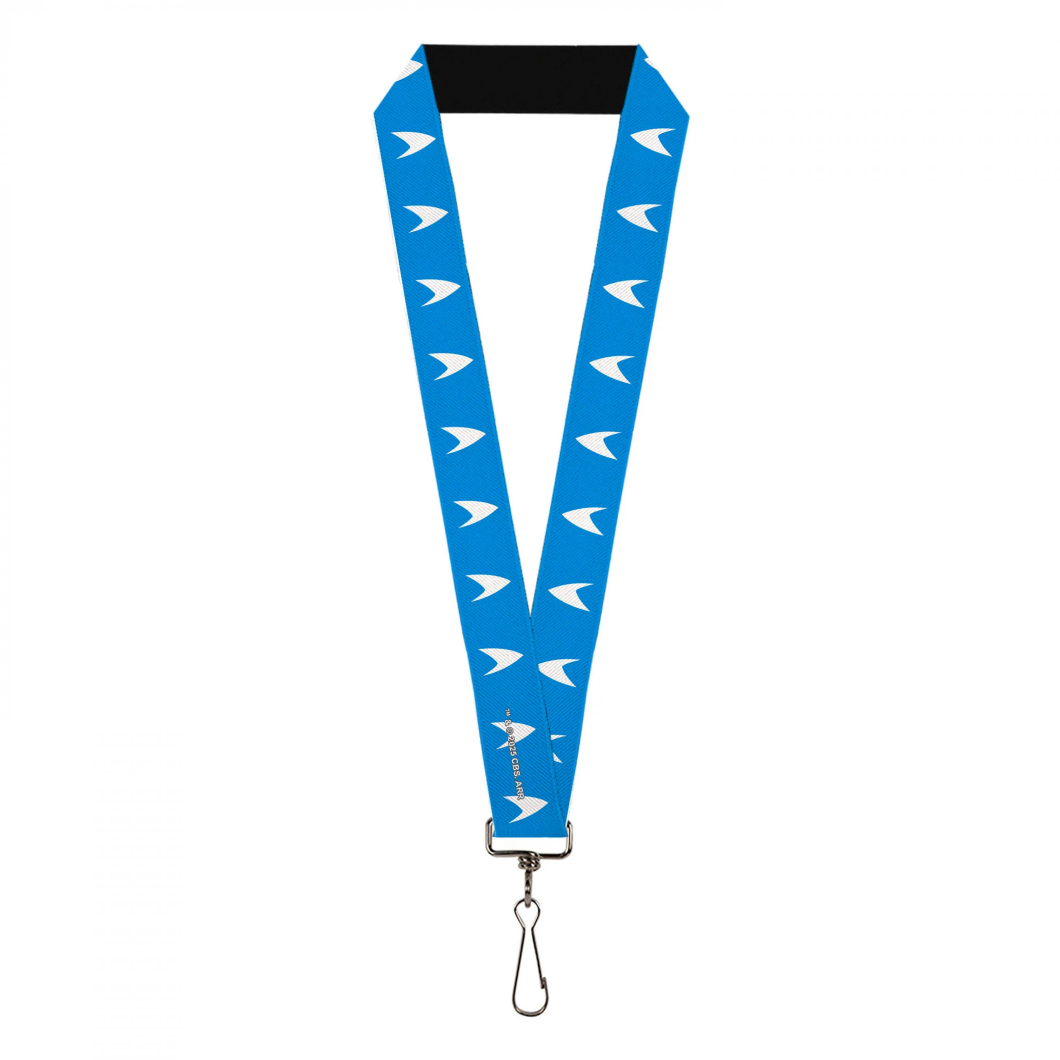 Star Trek Starfleet Insignia Blue/White Lanyard, Blue
