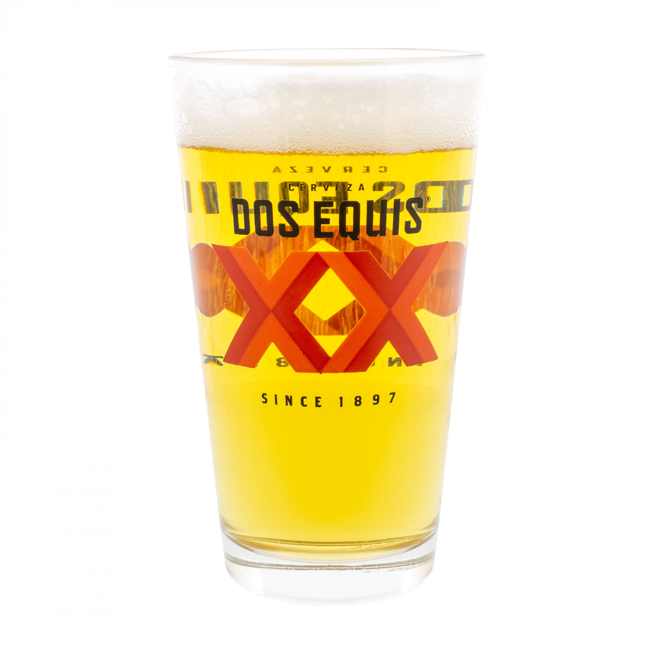 Dos Equis XX Logo 16oz Pint Glass
