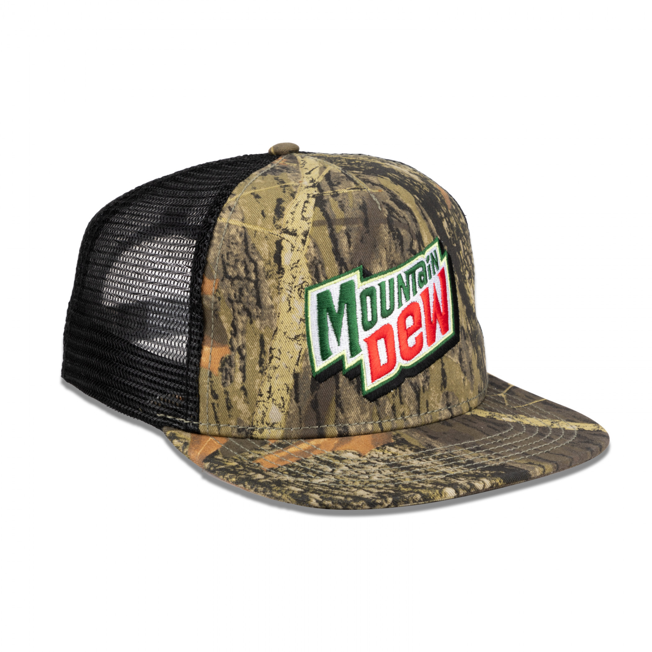 Mountain Dew Camo Flat Bill Adjustable Hat