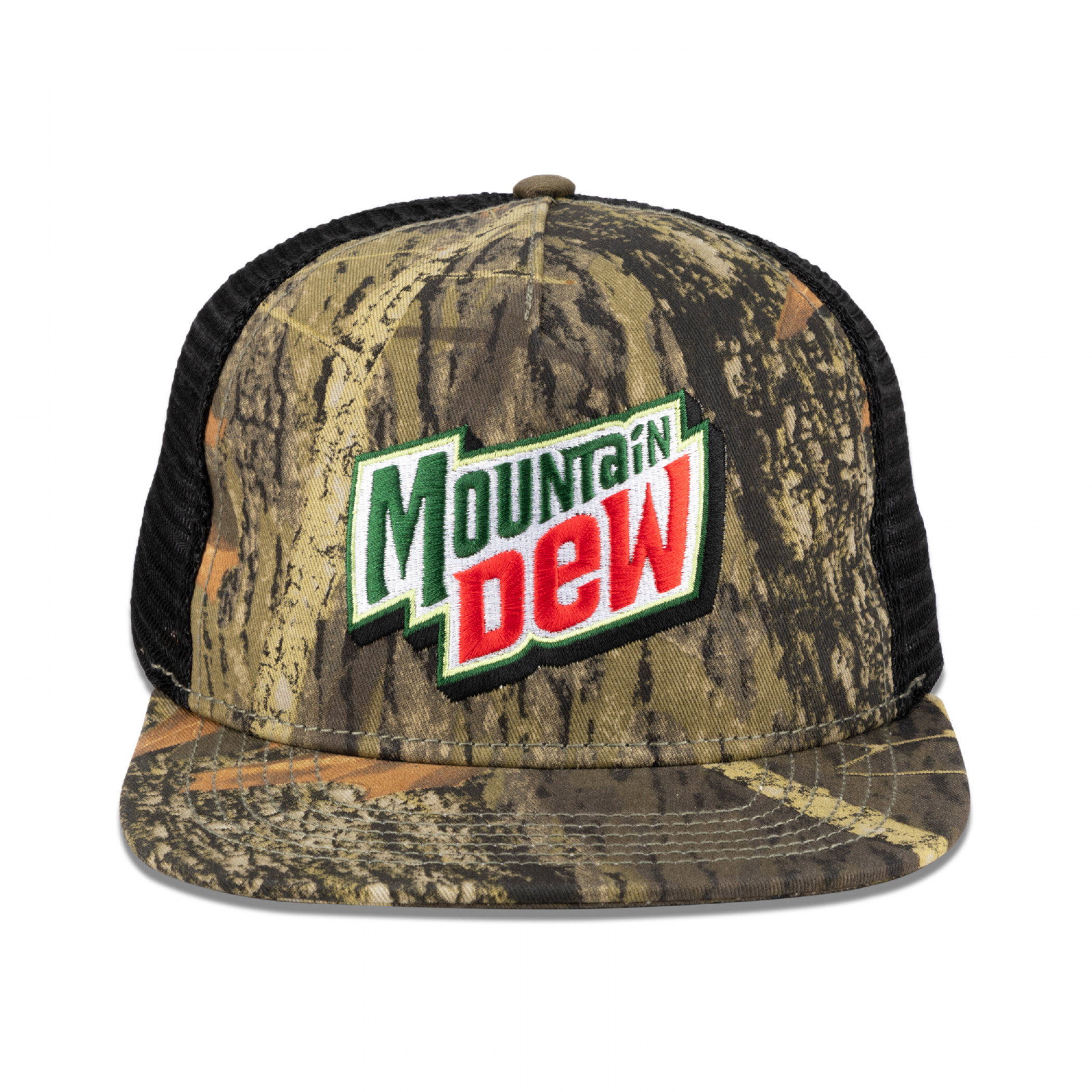 Mountain Dew Camo Flat Bill Adjustable Hat