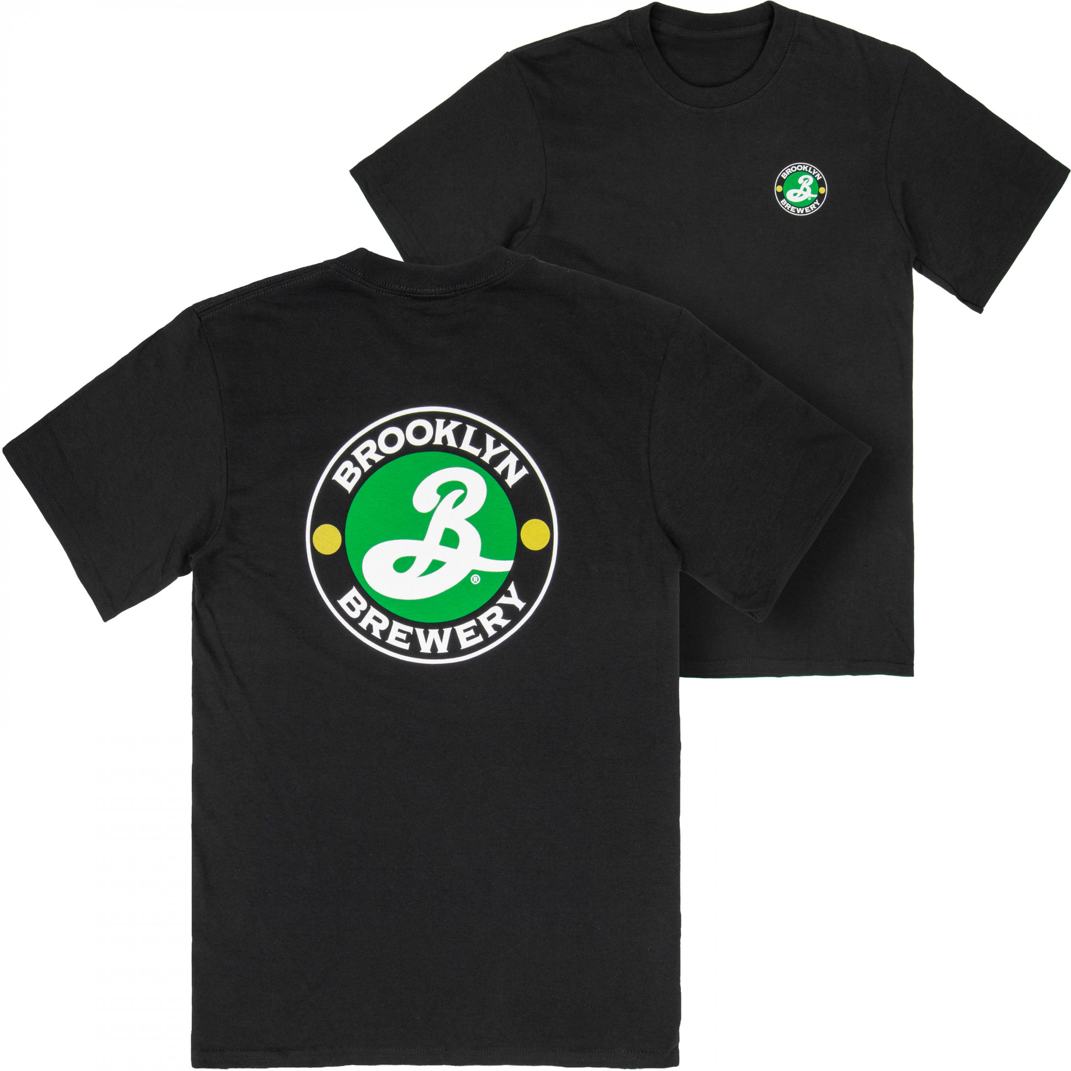 Brooklyn Brewery Beer Logo Front and Back Print T-Shirt