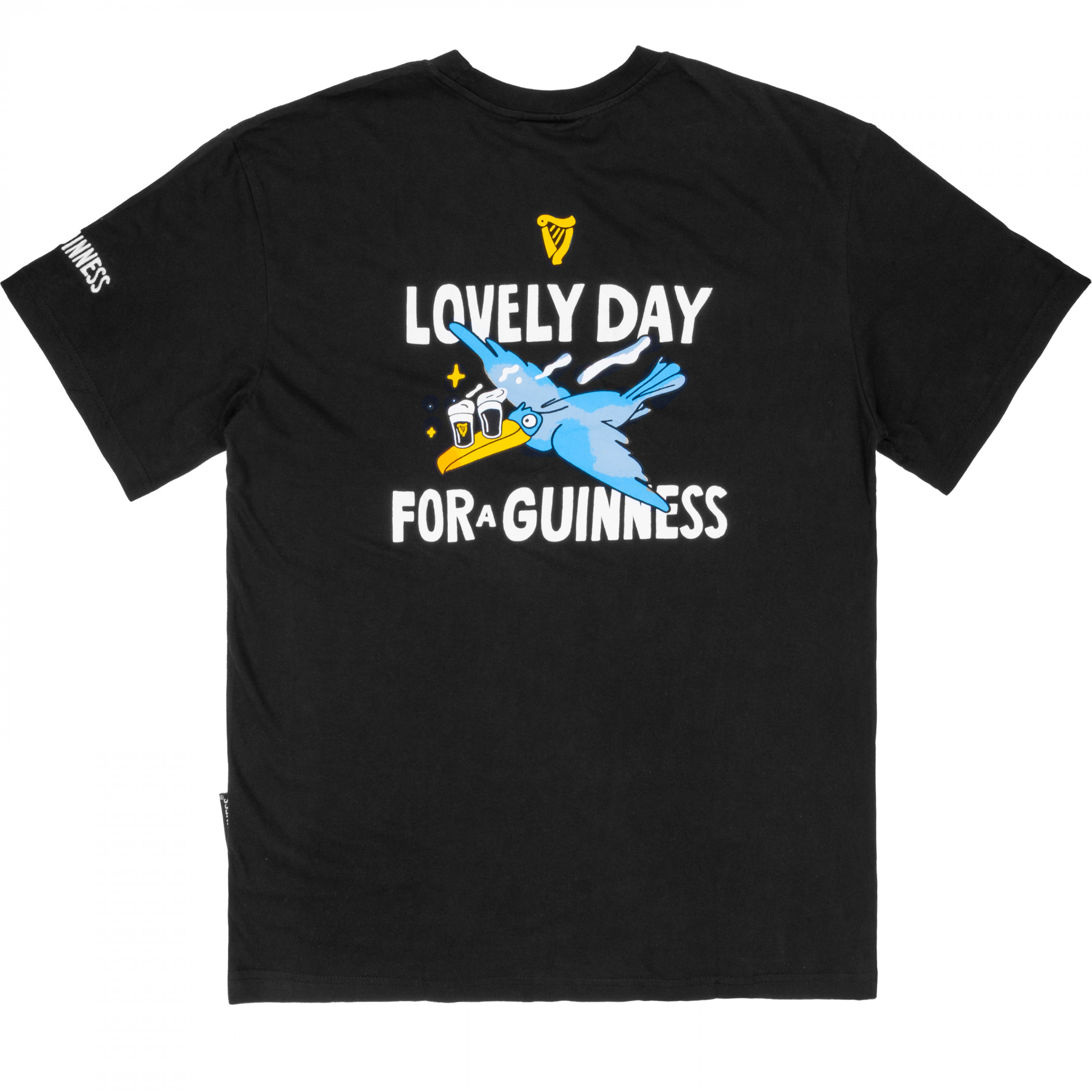 Guinness Seb Curi Lovely Day Back & Front Print Black T-Shirt