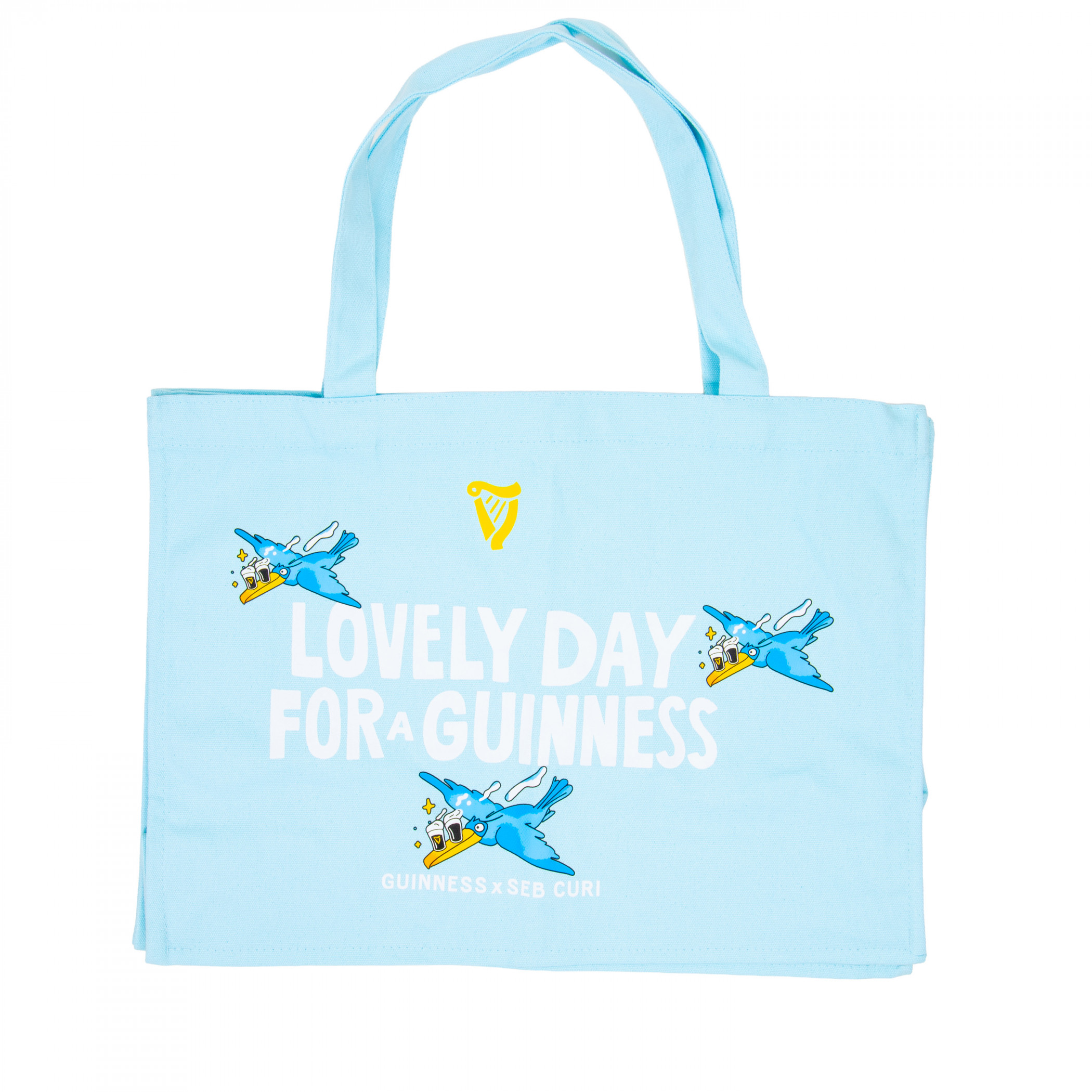 Guinness Seb Curi Lovely Day Blue Totebag